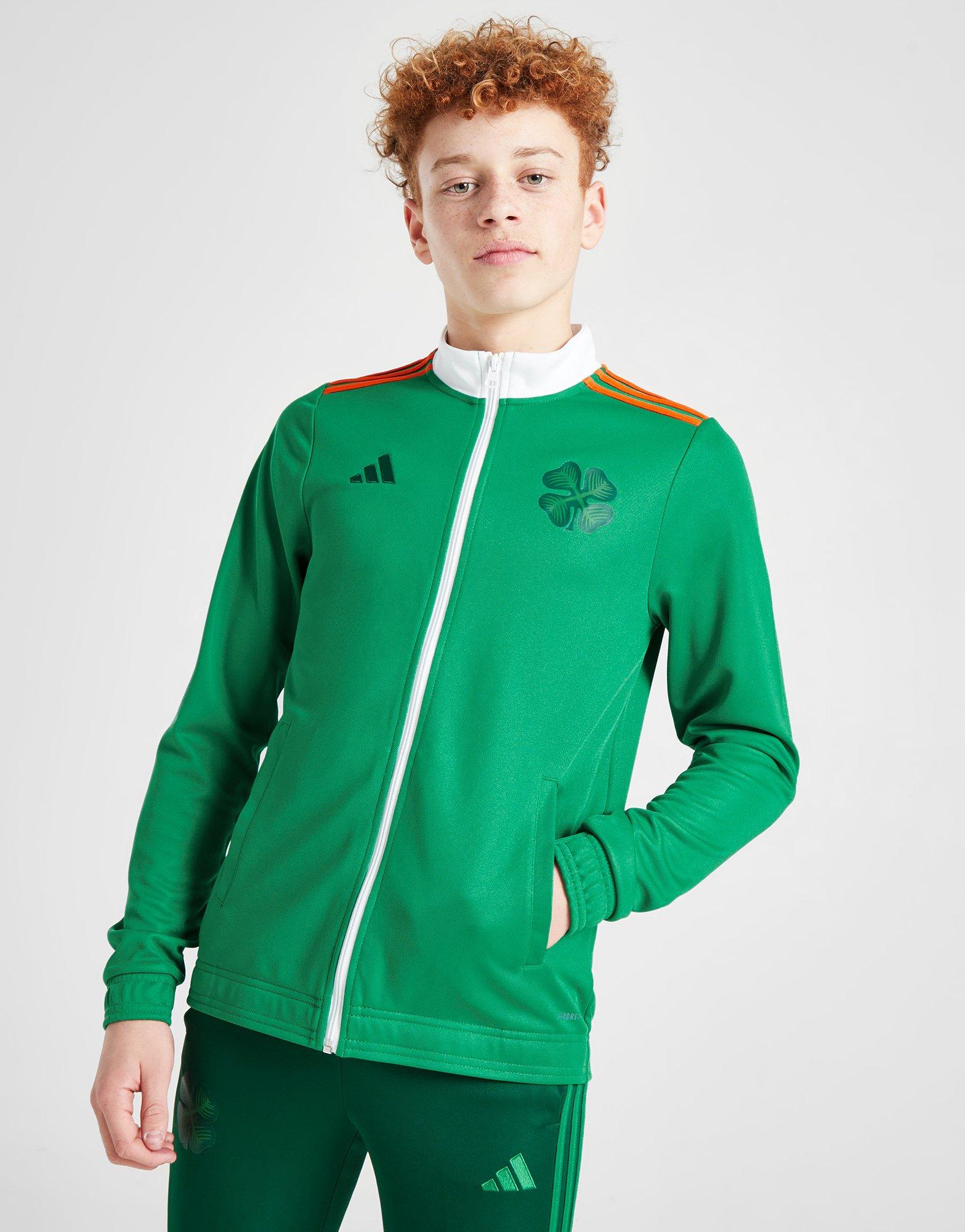 Green adidas Celtic Origins Track Jacket Junior | JD Sports UK