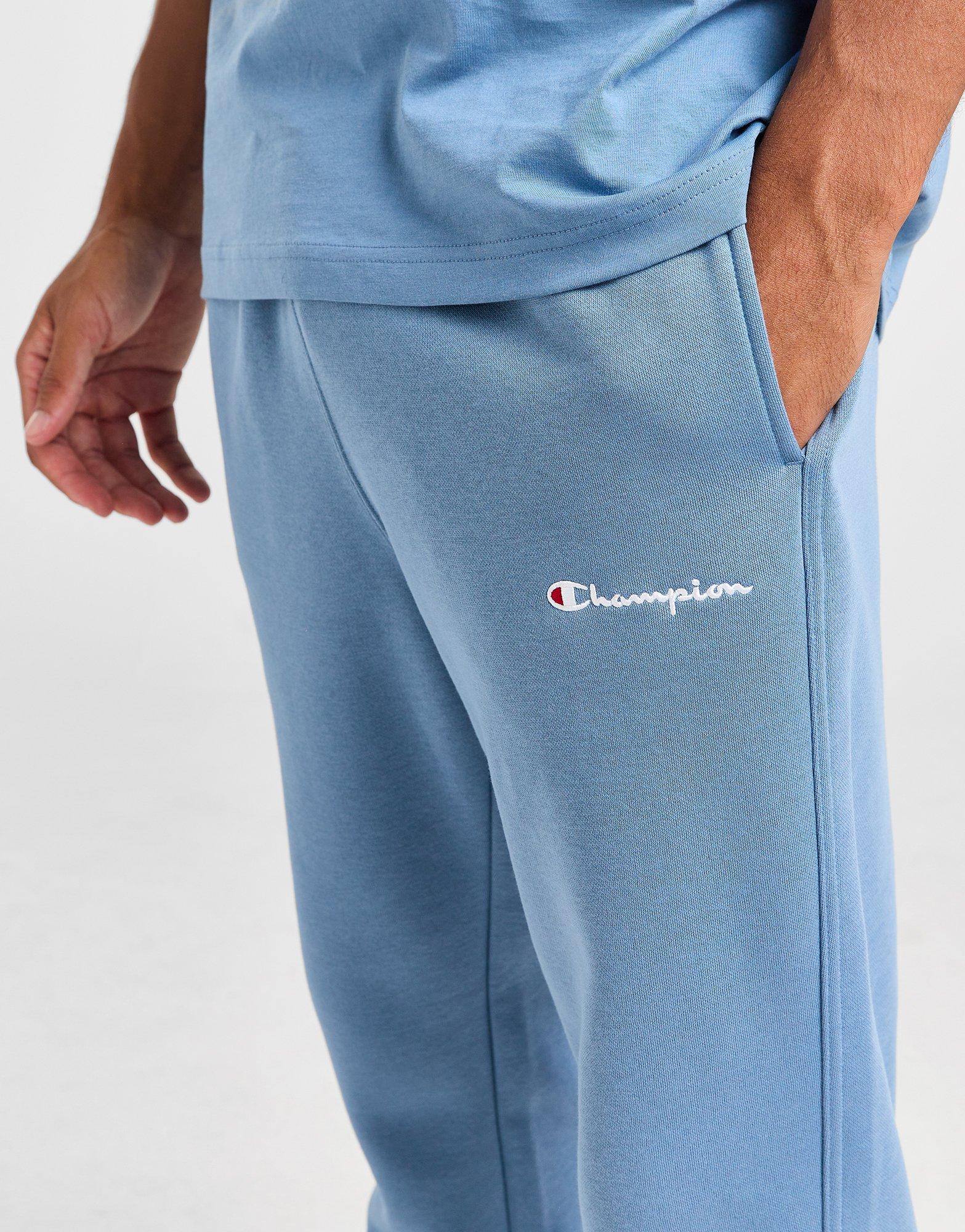 Light blue champion joggers sale