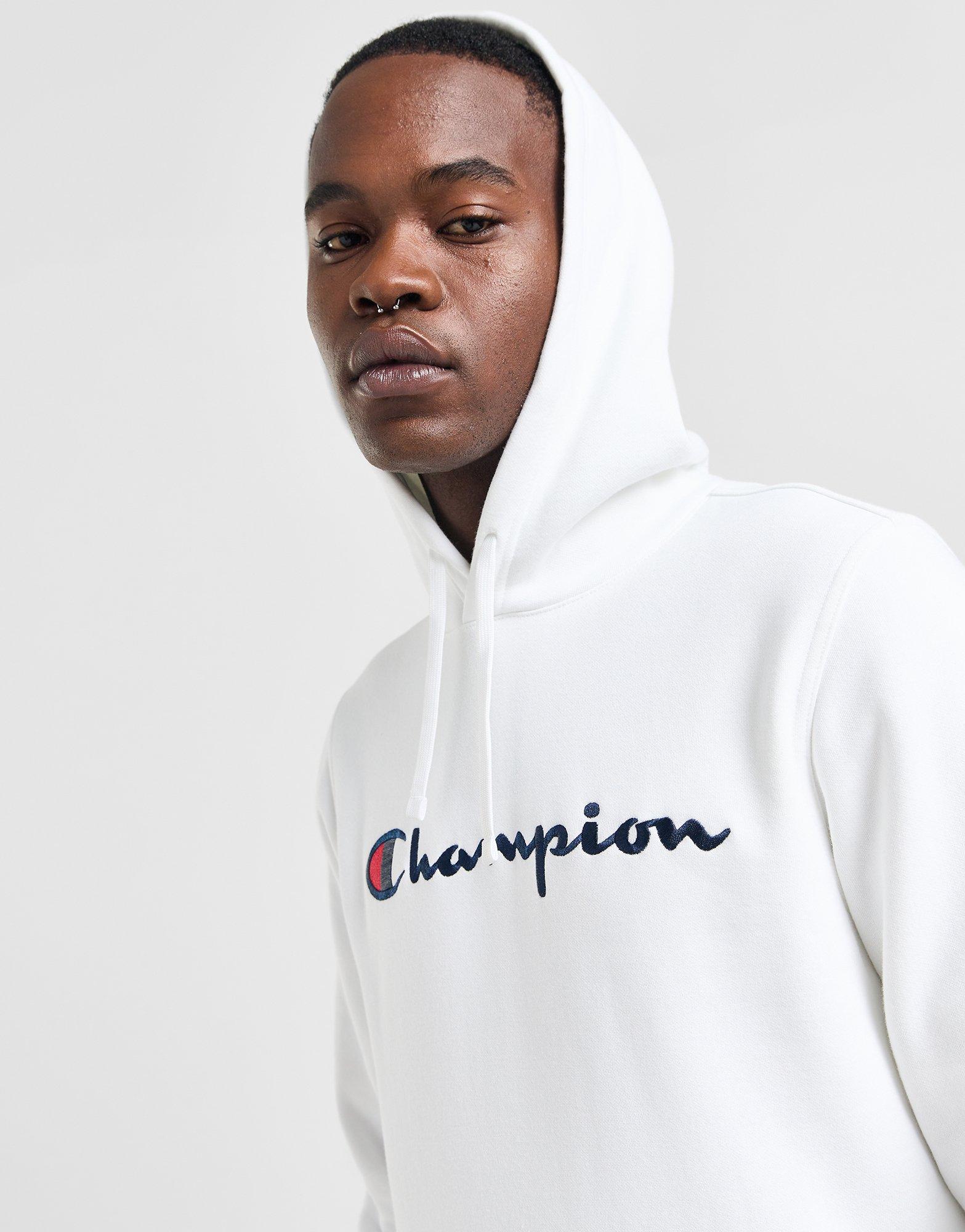 Champion sweater mens white iverson best sale