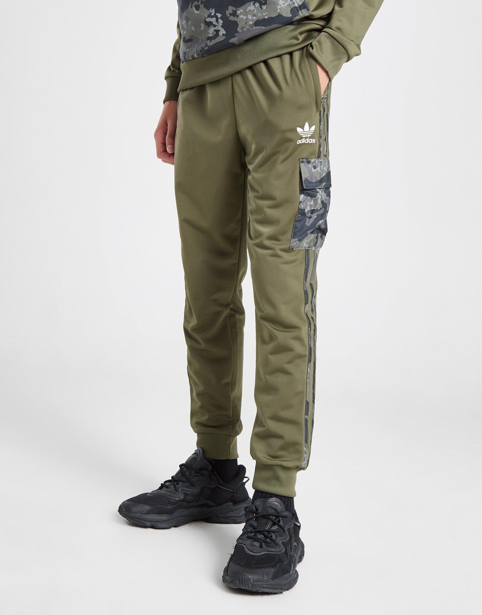 adidas Originals Camo Colour Block Mix Cargo Joggers Junior