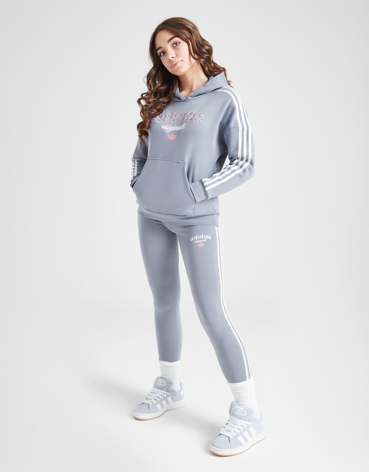 adidas Originals Girls' Varsity All Over Print Fill Hoodie Junior