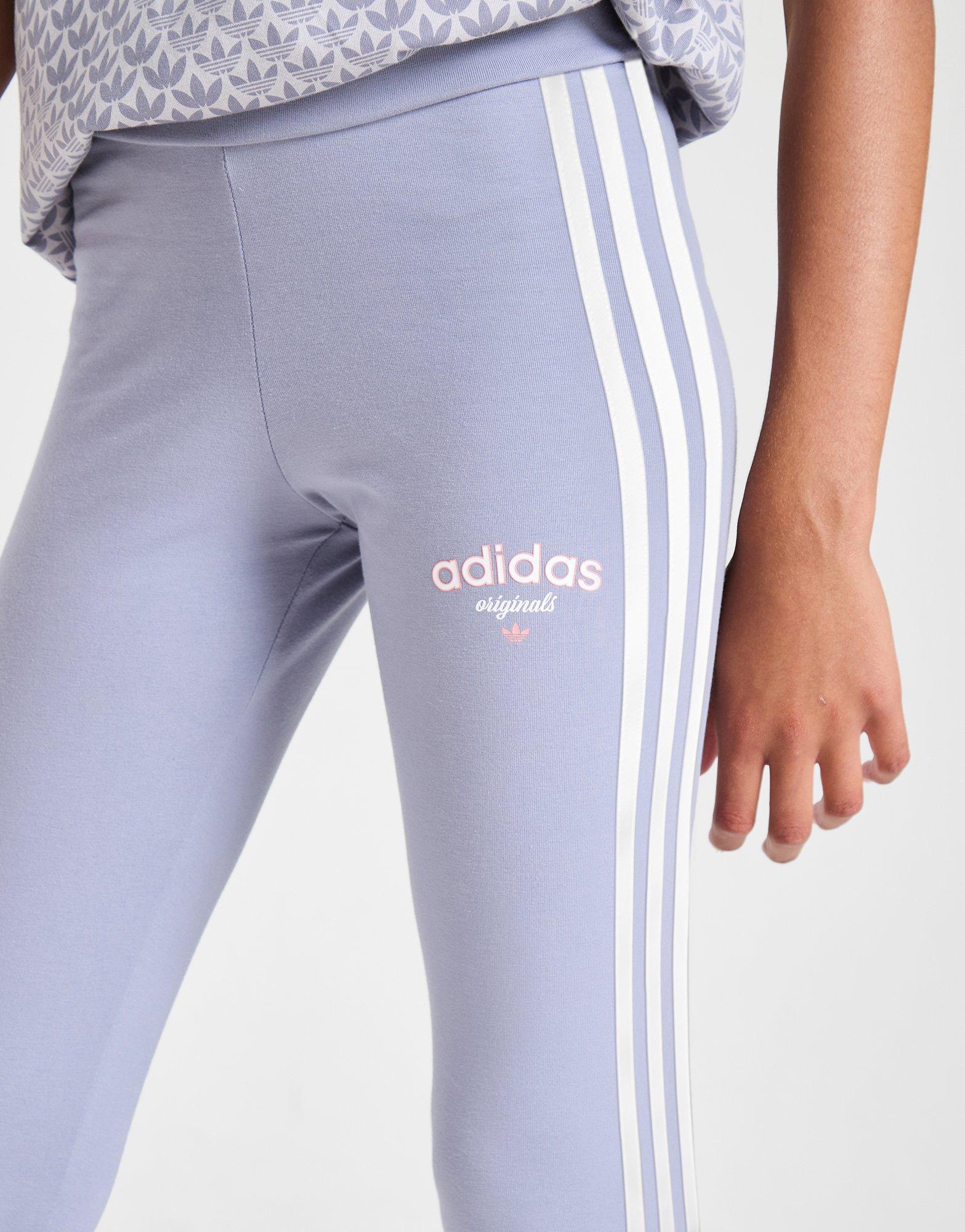 adidas Originals Girls' Varsity 3-Stripes Leggings Junior