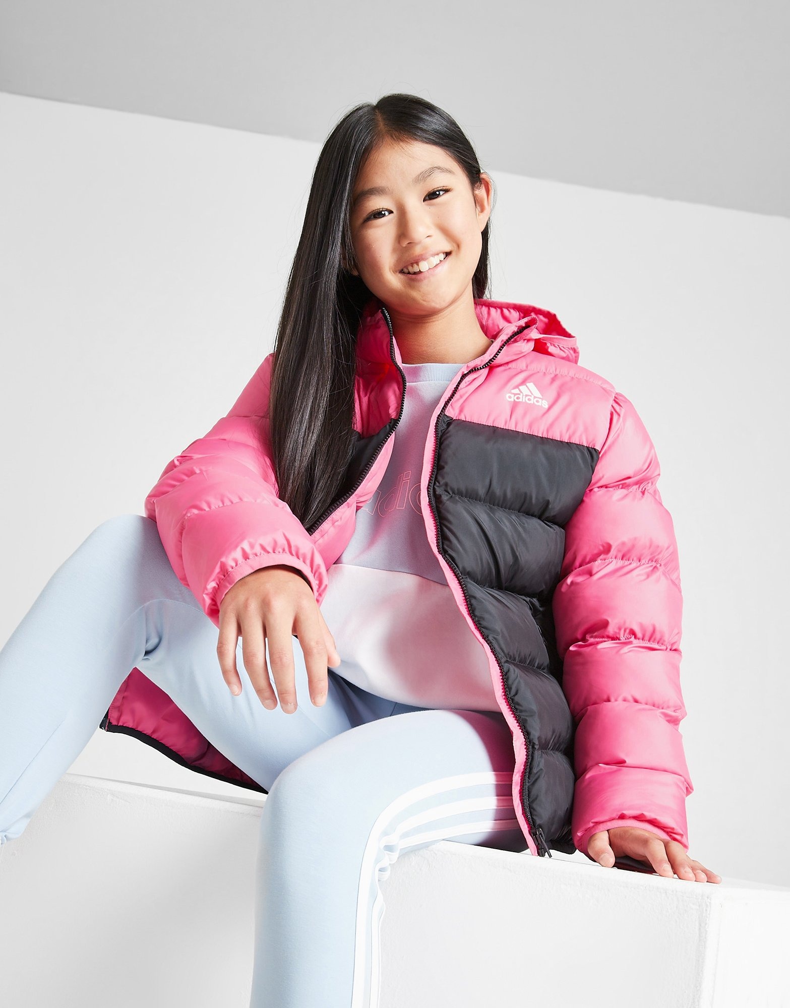 Adidas girls padded jacket on sale