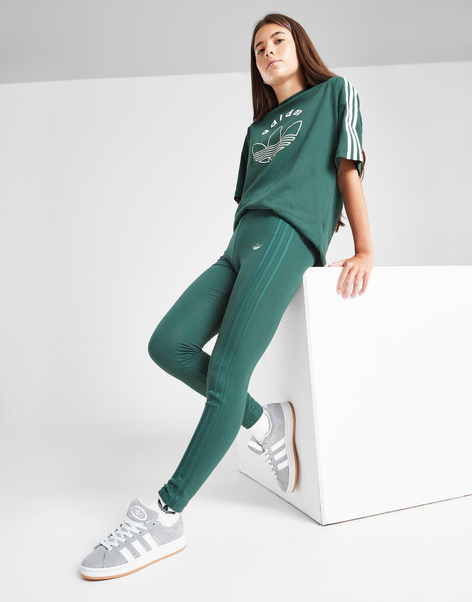 adidas Originals Girls Logo Leggings Junior Grun JD Sports Deutschland