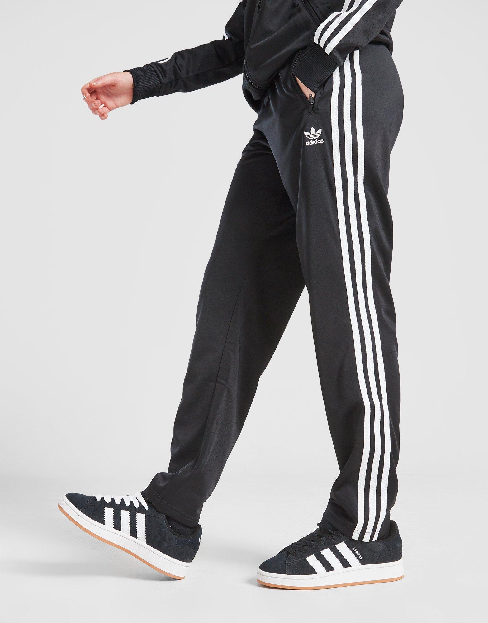 【adidas】3S Plead Firebird Track Pants - Black adidas 3-Stripes Flared Firebird Track Pants - Black | Free