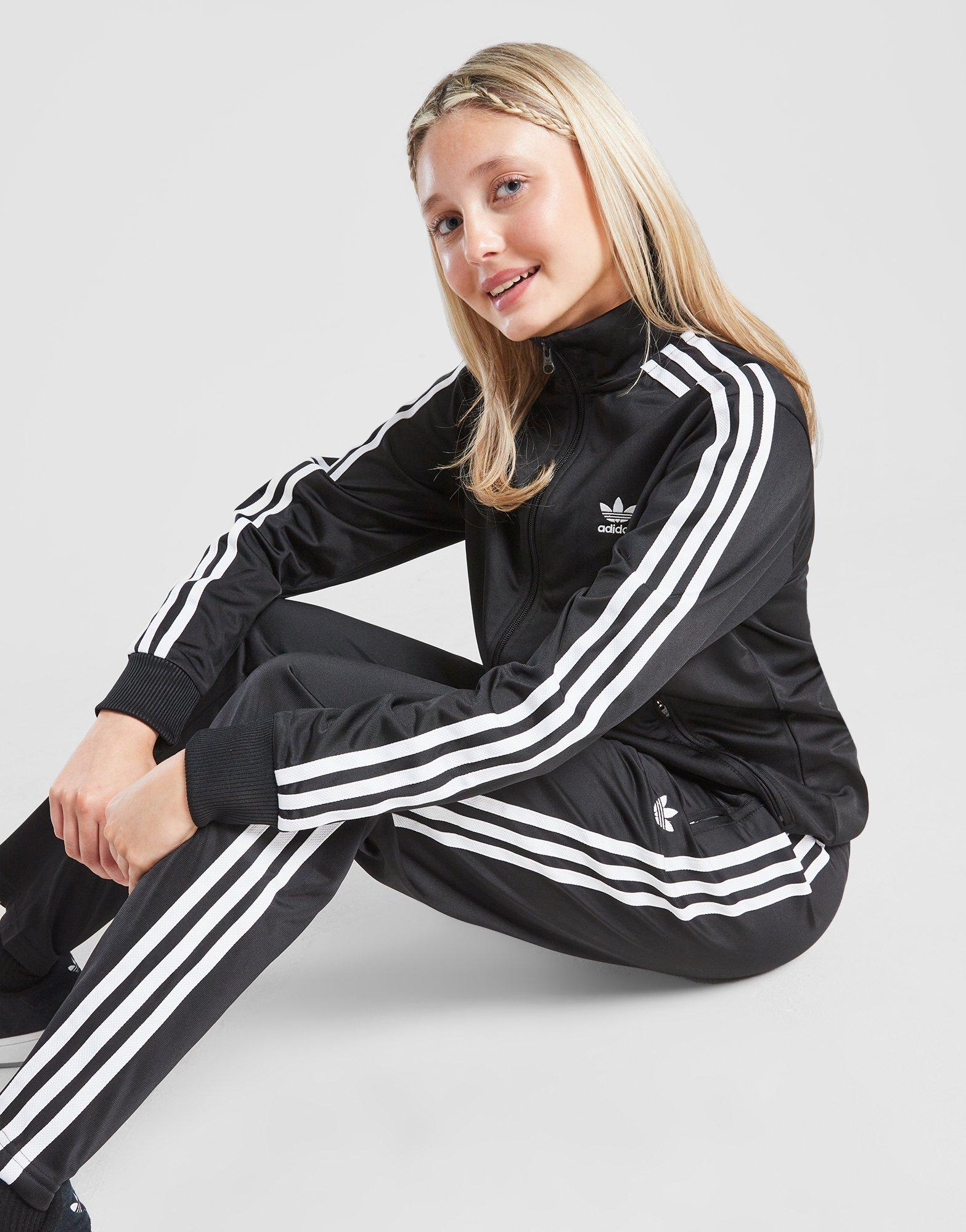 adidas Originals Girls Firebird Track Top Junior Schwarz JD Sports Deutschland