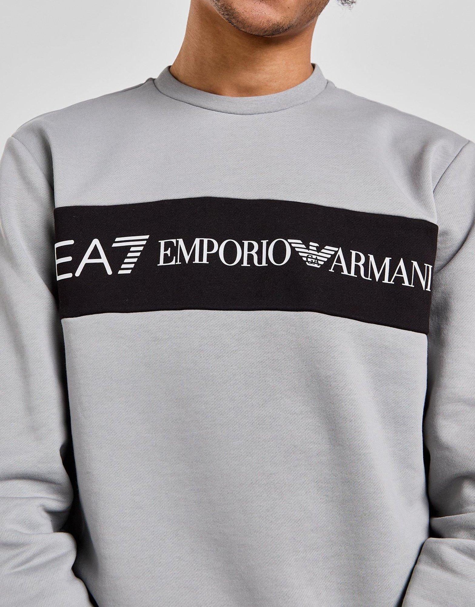 Grey deals ea7 sweatshirt