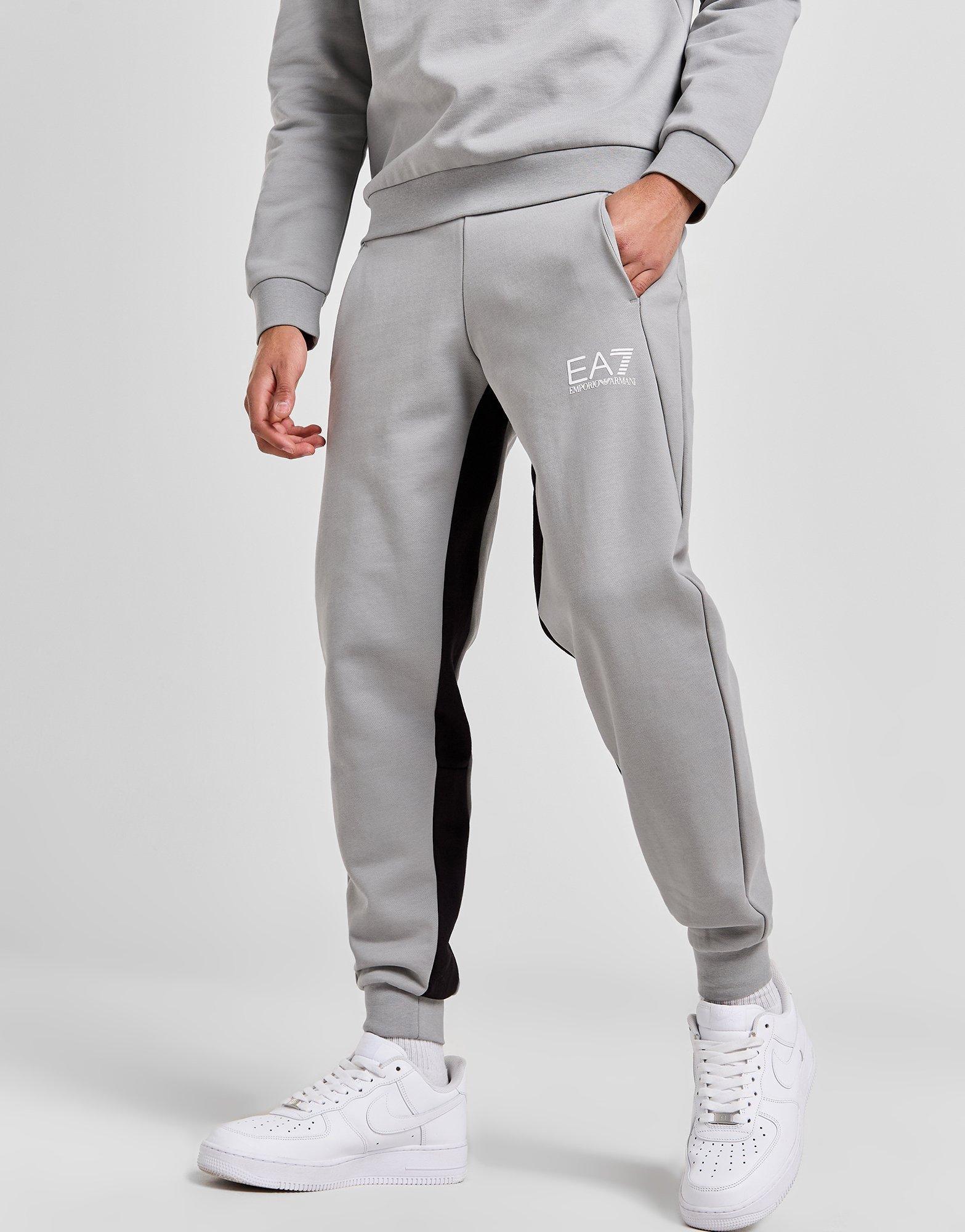 Ea7 grey joggers sale