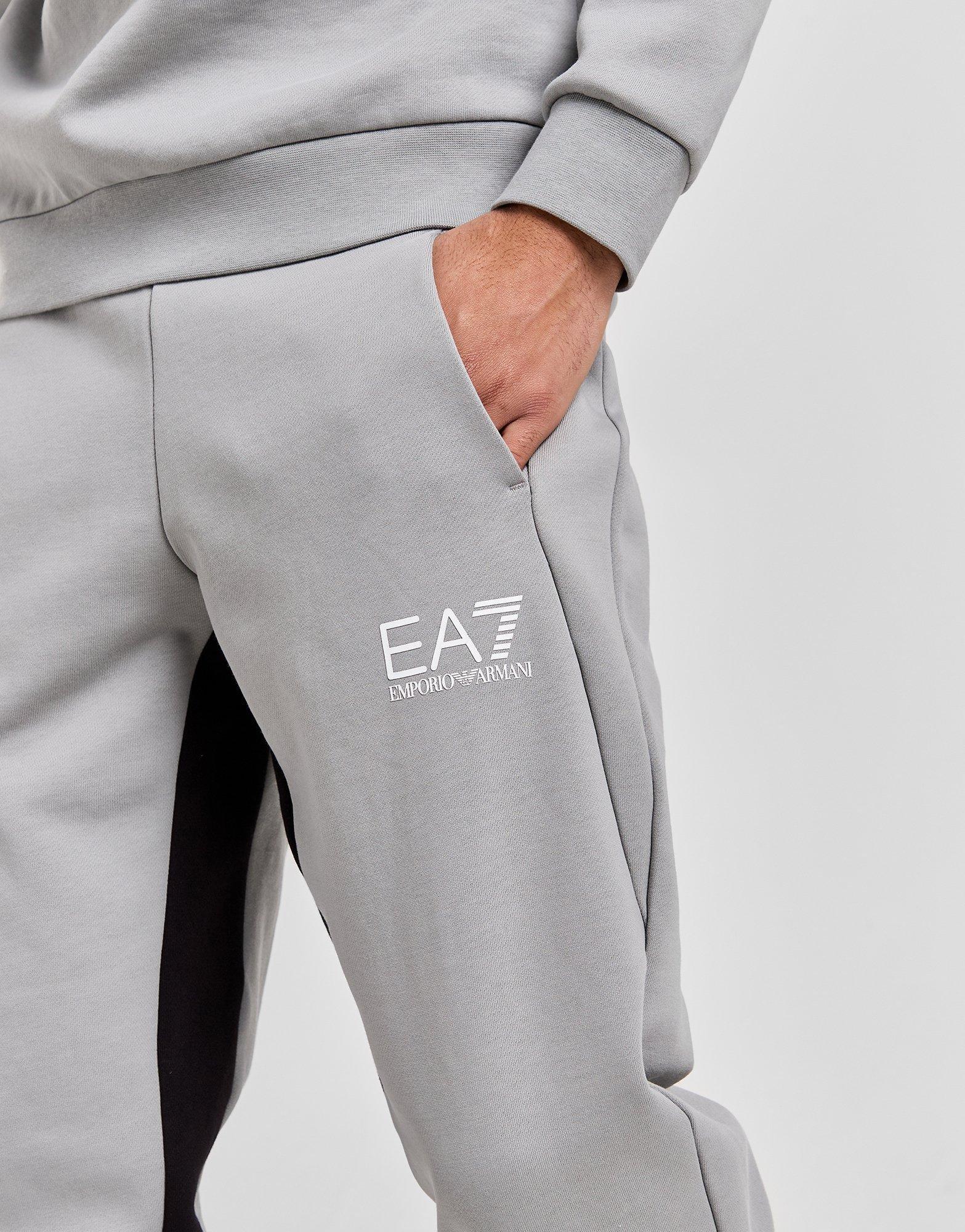 Grey armani tracksuit bottoms on sale