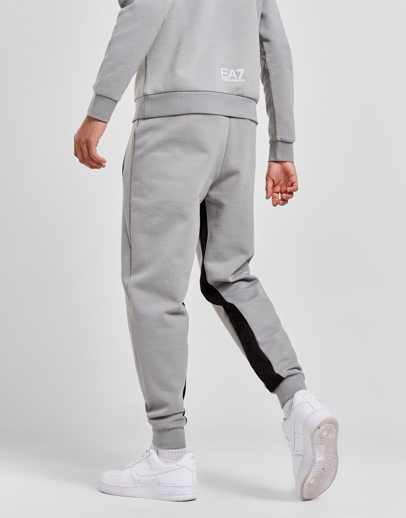 Grey Emporio Armani EA7 Colour Block Joggers JD Sports Global