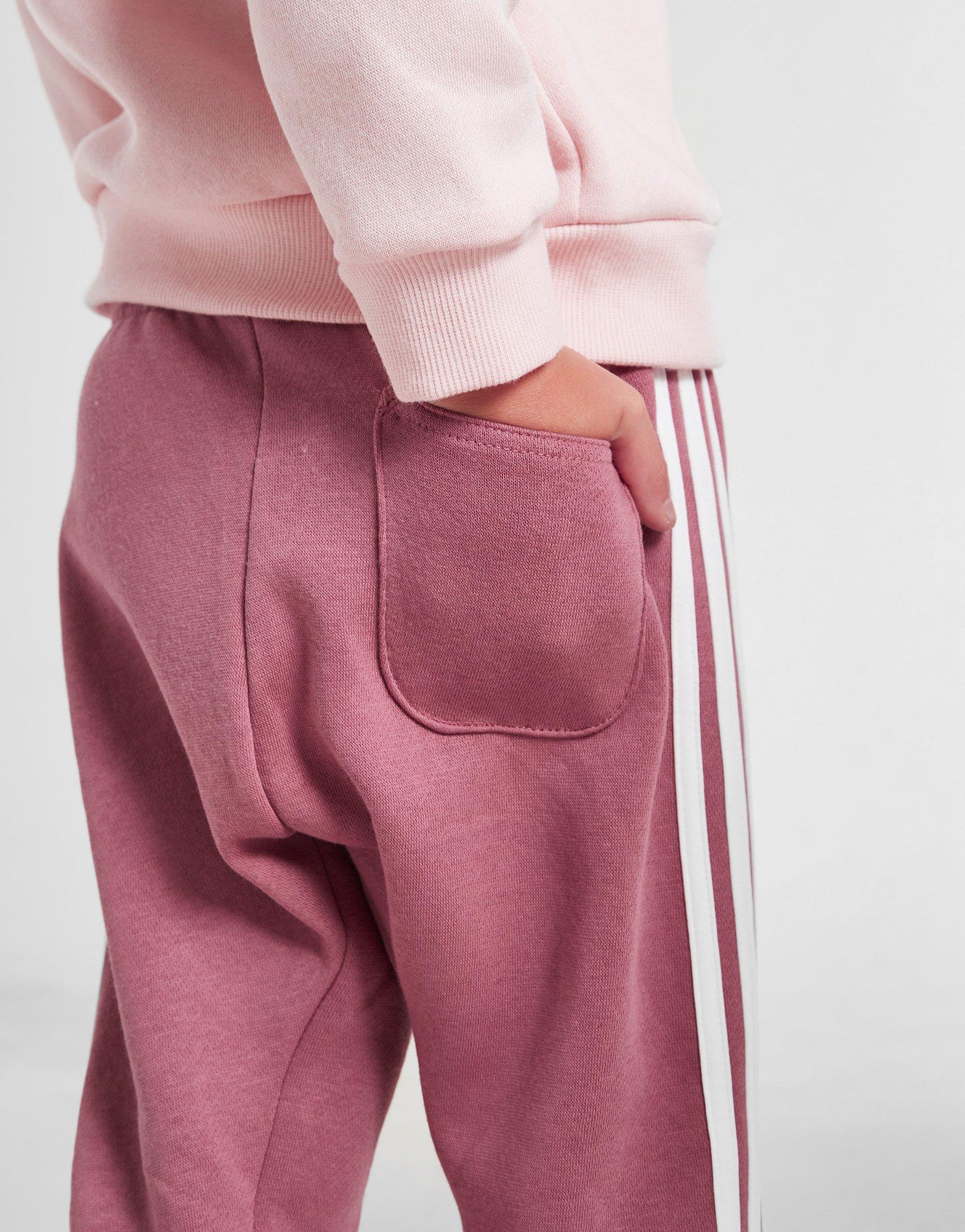 adidas Girls' Badge of Sport Crew Tracksuit Infant