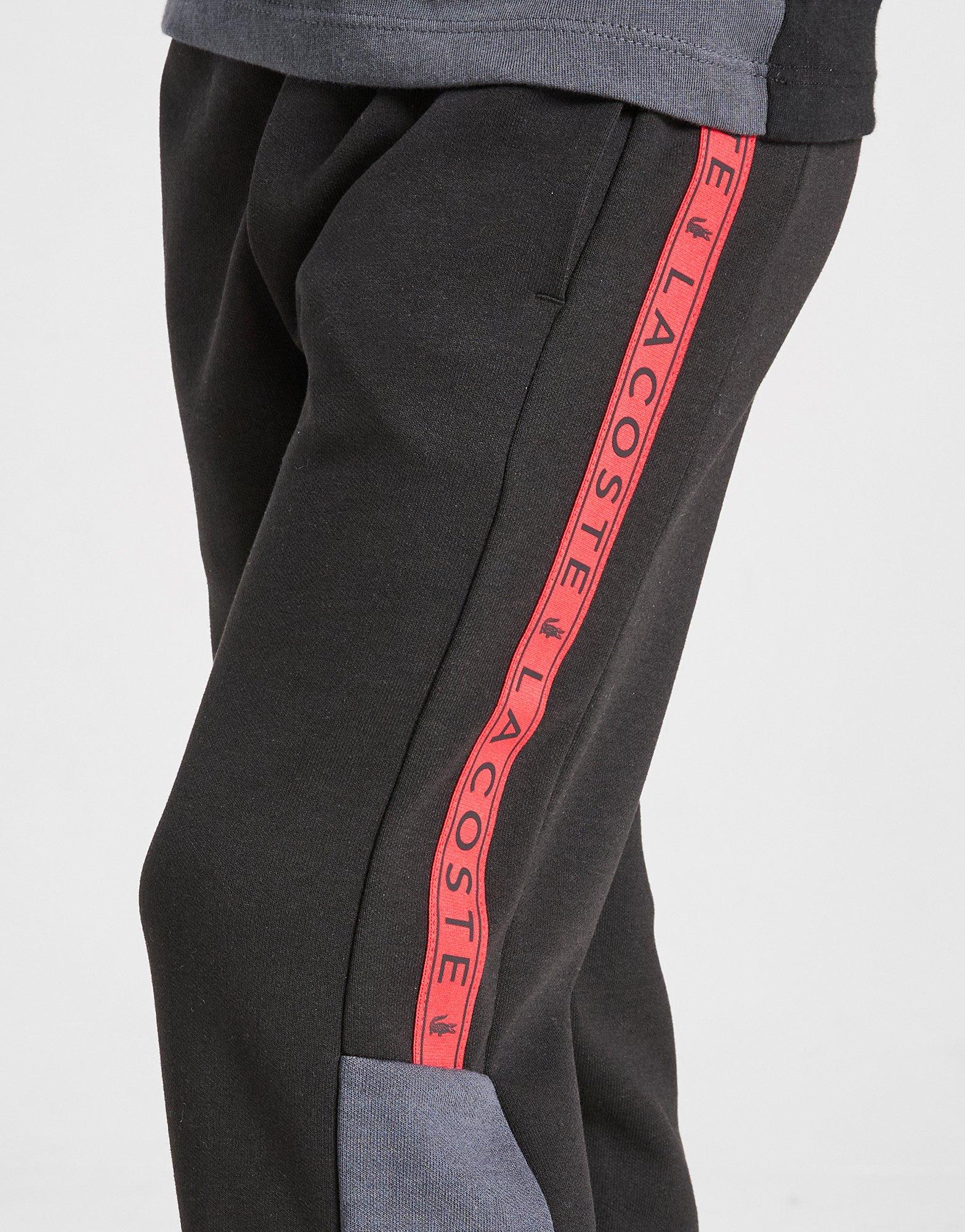 Lacoste Colour Block Tape Fleece Joggers Children