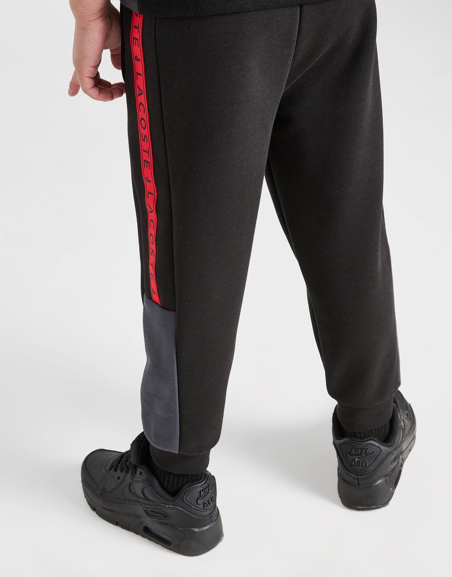 Lacoste Colour Block Tape Fleece Joggers Children