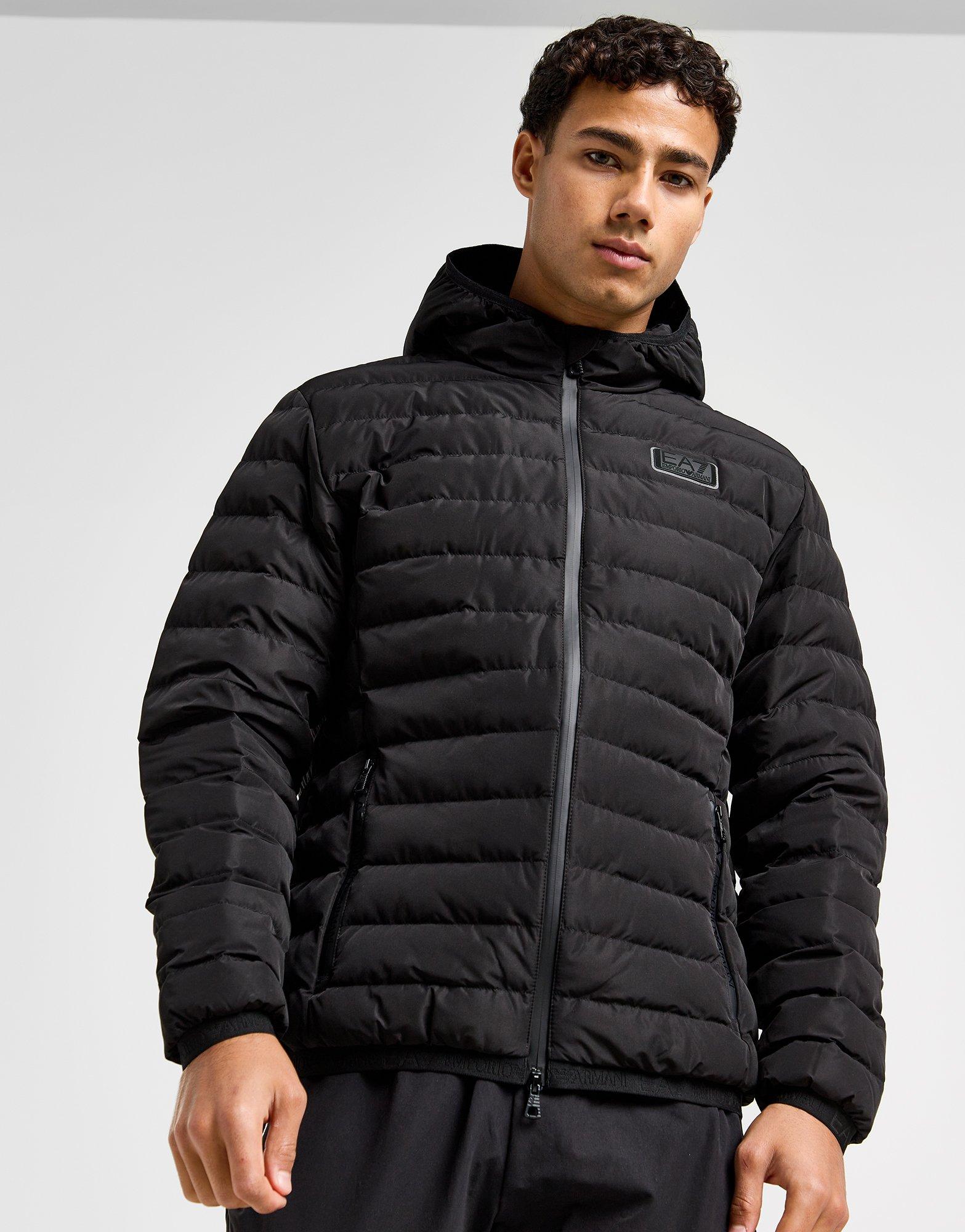 Ea7 Emporio Armani Padded With Hood Hombre Negras Precio Chaquetas