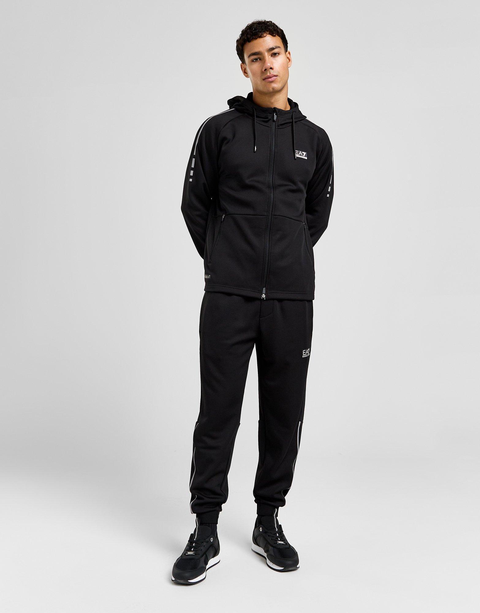 EA7 Emporio Armani Sweat à Capuche Ventus 7 reflective Zippée Homme