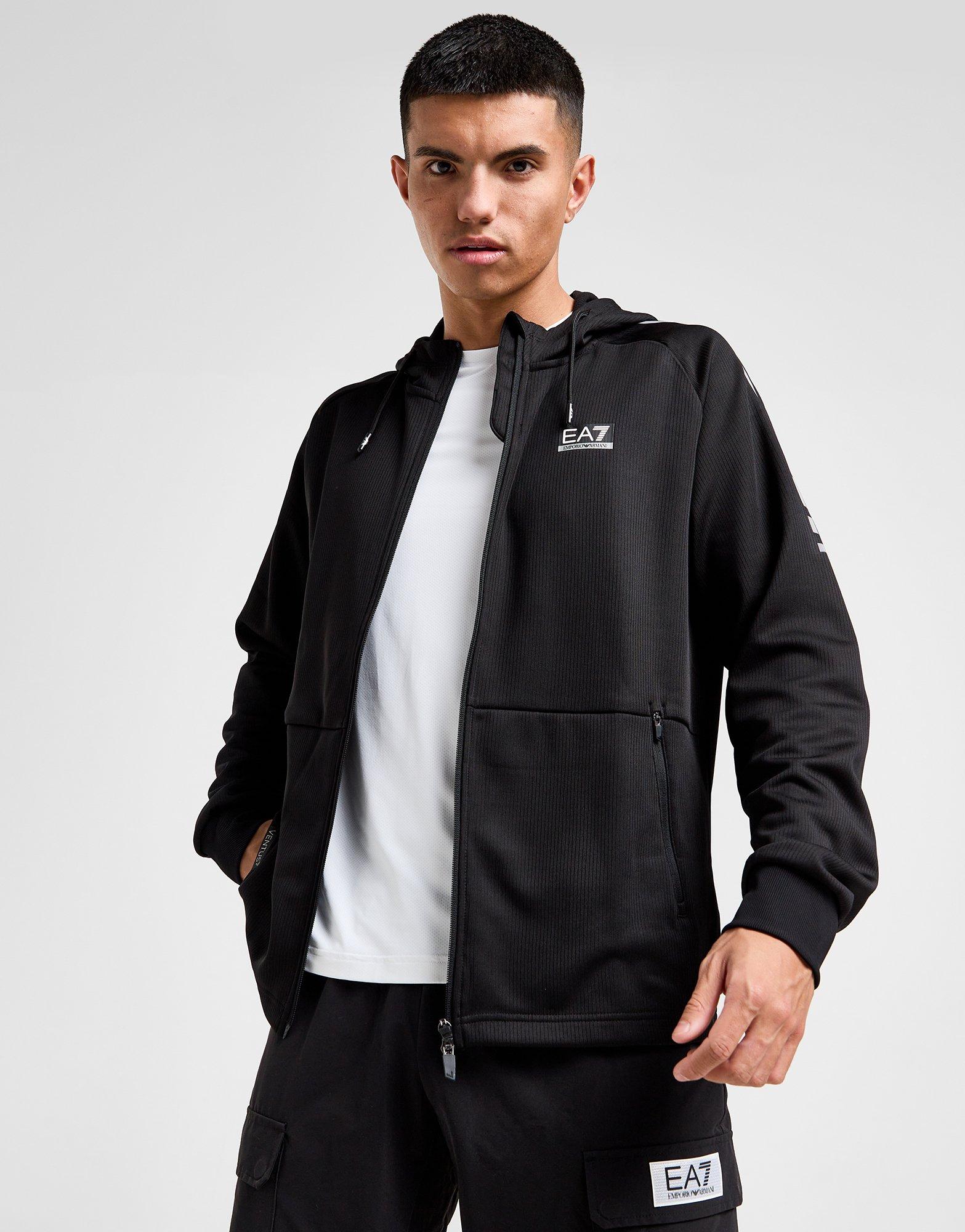 EA7 Emporio Armani Sweat à Capuche Ventus 7 reflective Zippée Homme