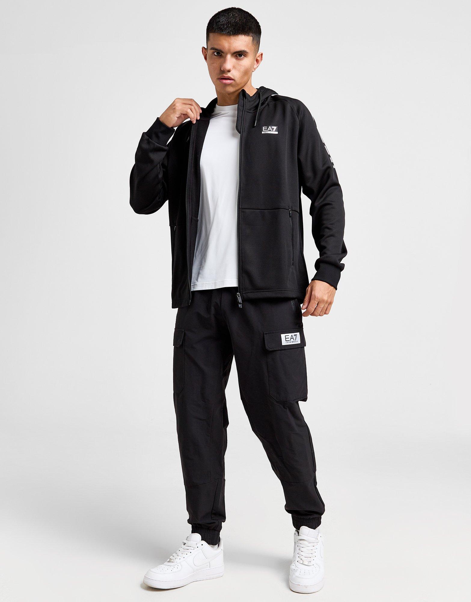 EA7 Emporio Armani Sweat à Capuche Ventus 7 reflective Zippée Homme