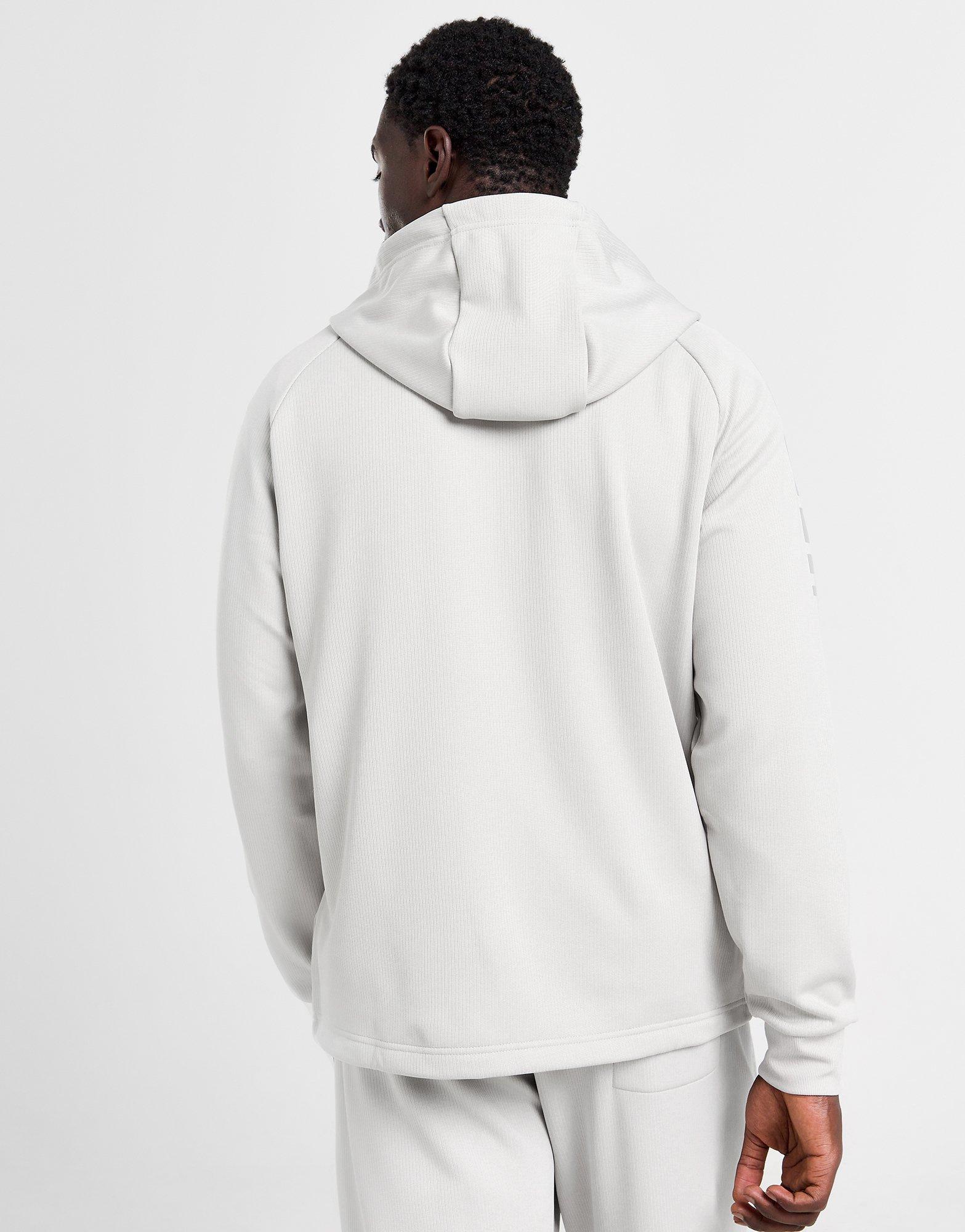 Grey Emporio Armani EA7 Ventus 7 Reflective Full Zip Hoodie JD Sports UK