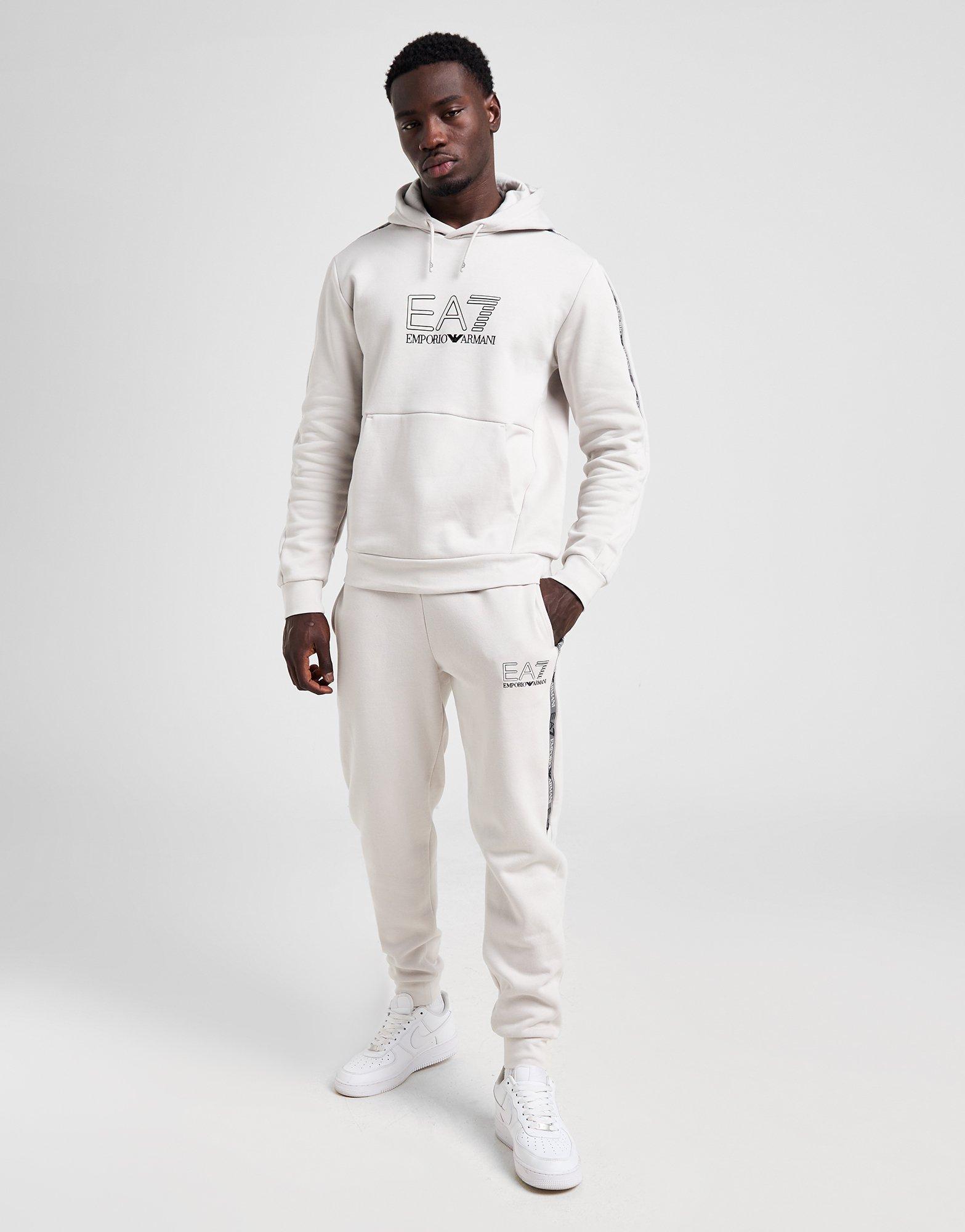 EA7 Emporio Armani Tape Logo Overhead Hoodie