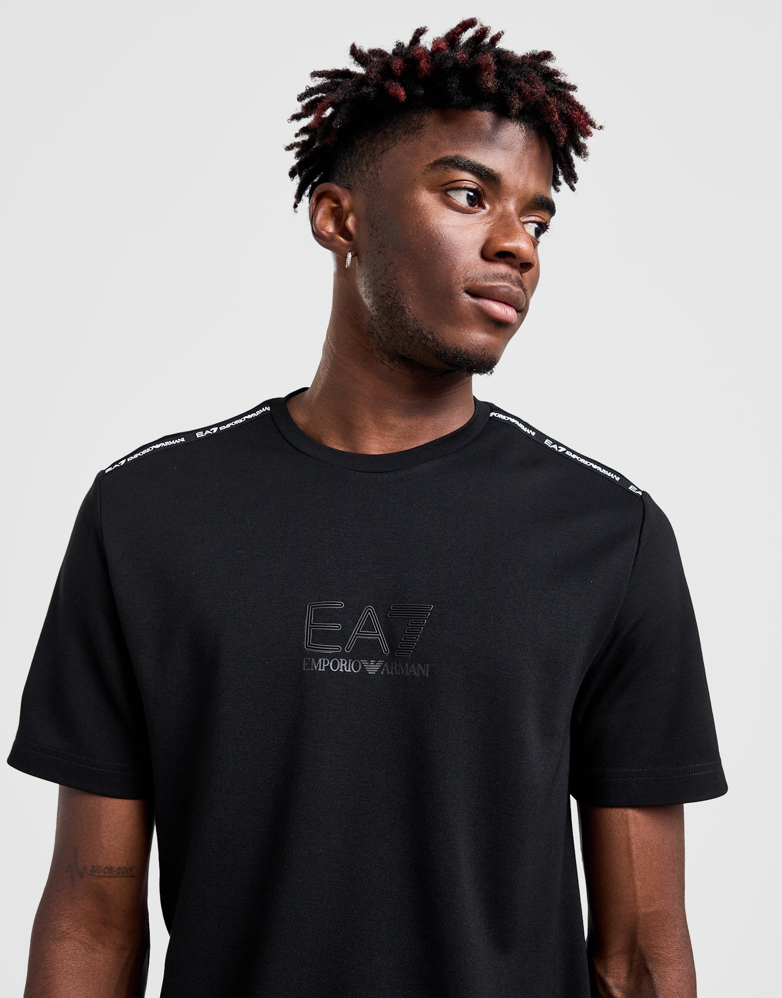 EA7 Emporio Armani Shoulder Tape T Shirt