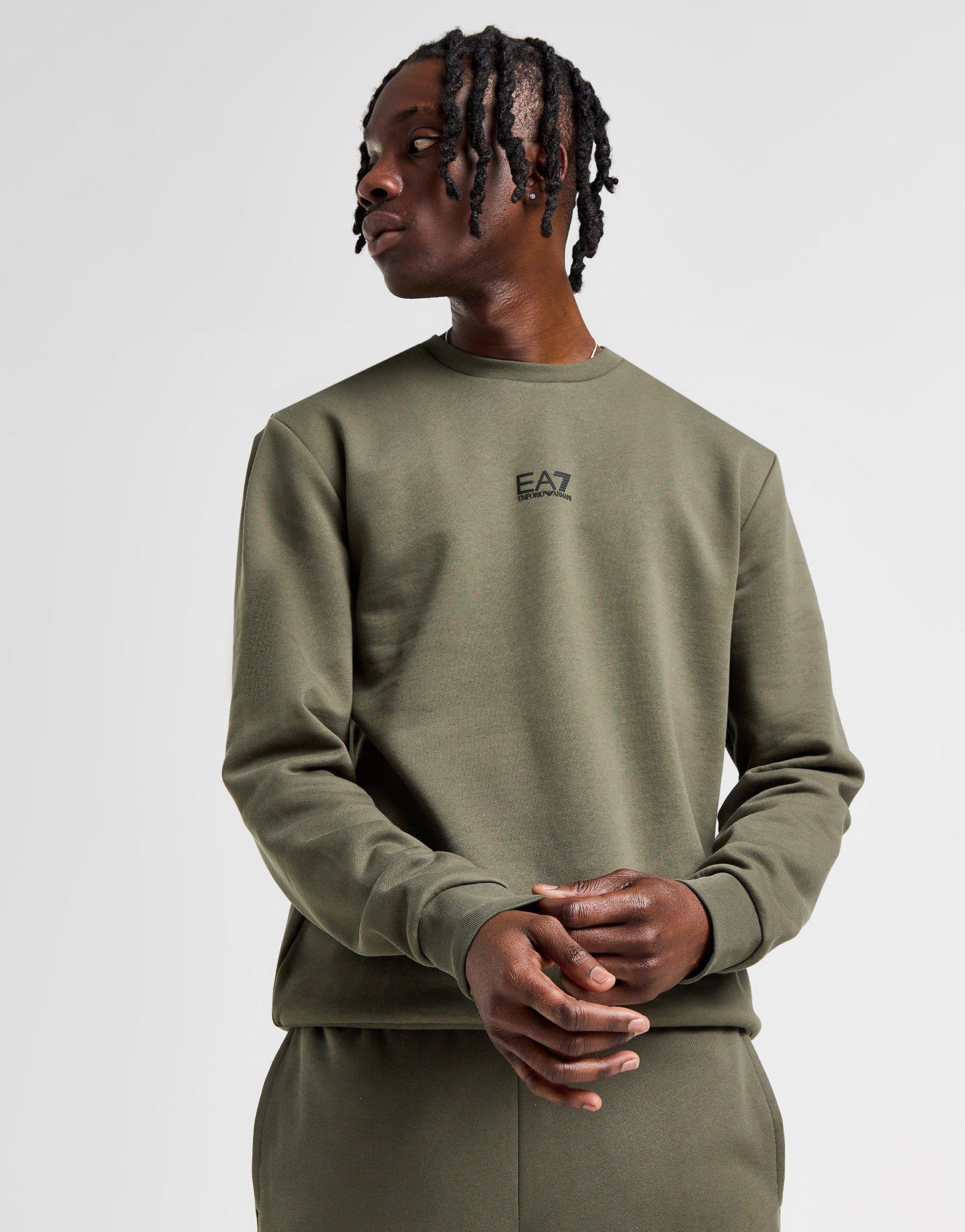 EA7 Emporio Armani Central Logo Fleece Sweatshirt