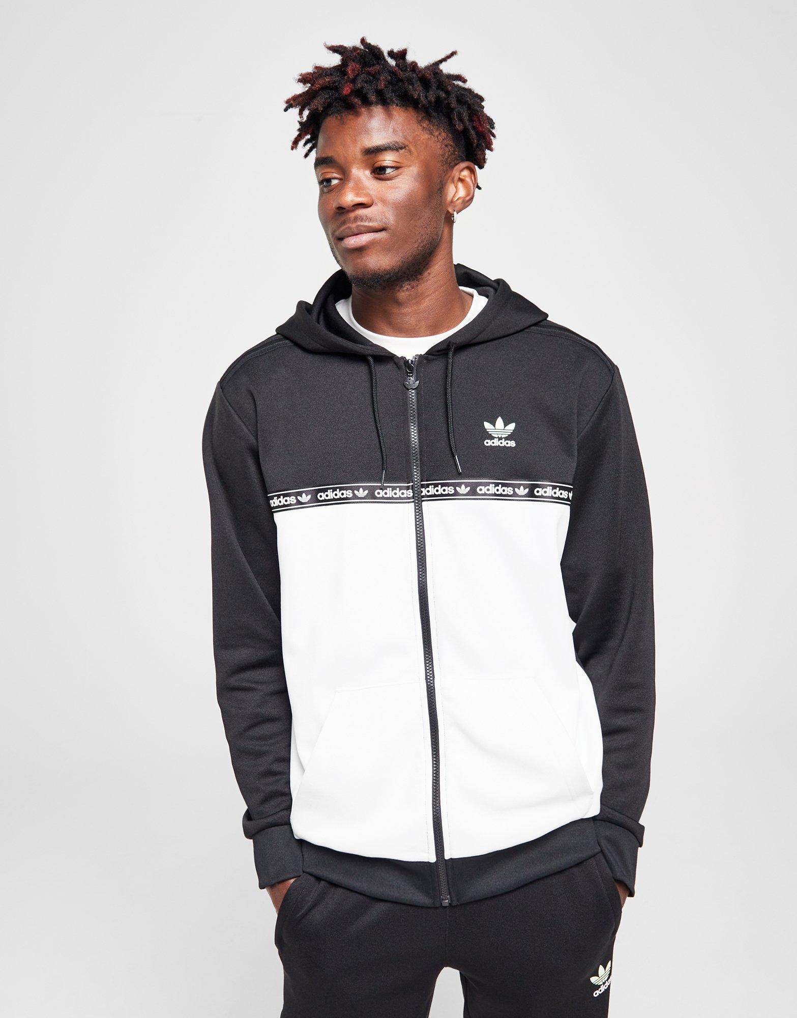 Adidas original tape hoodie best sale