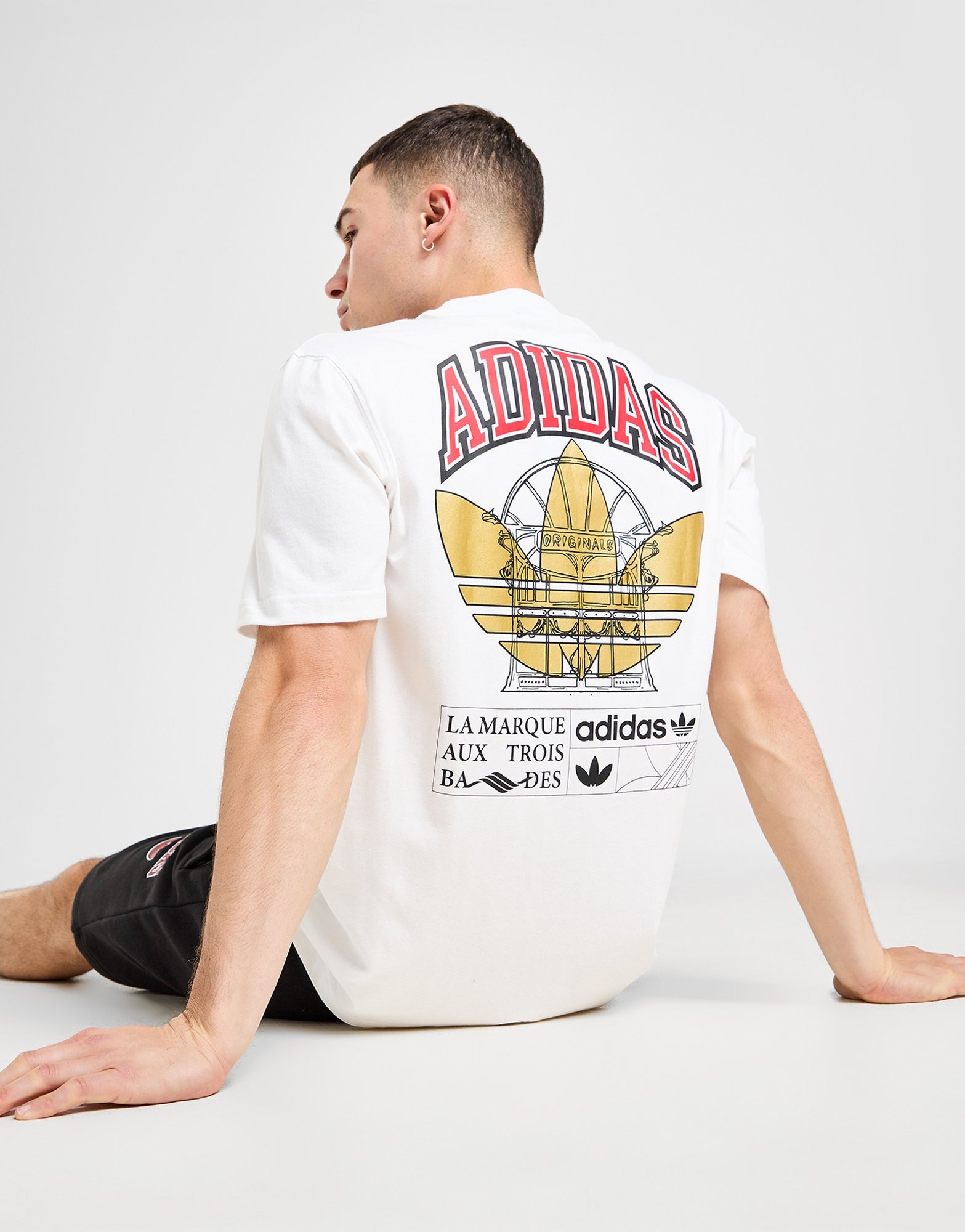 adidas Originals Arch T Shirt in Bianco JD Sports