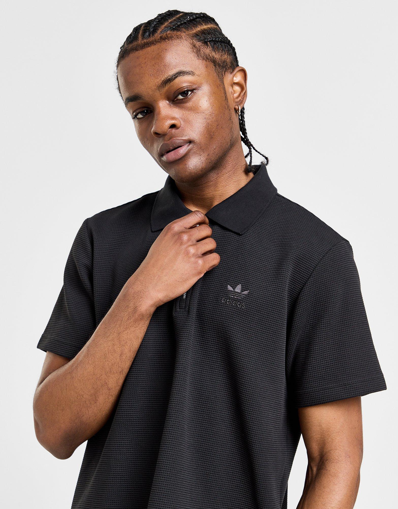 Adidas polo black hot sale