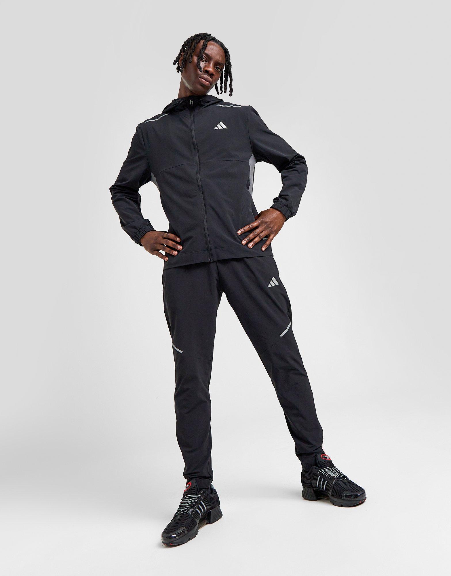 Black adidas Tech Woven Full Zip Jacket - JD Sports Global