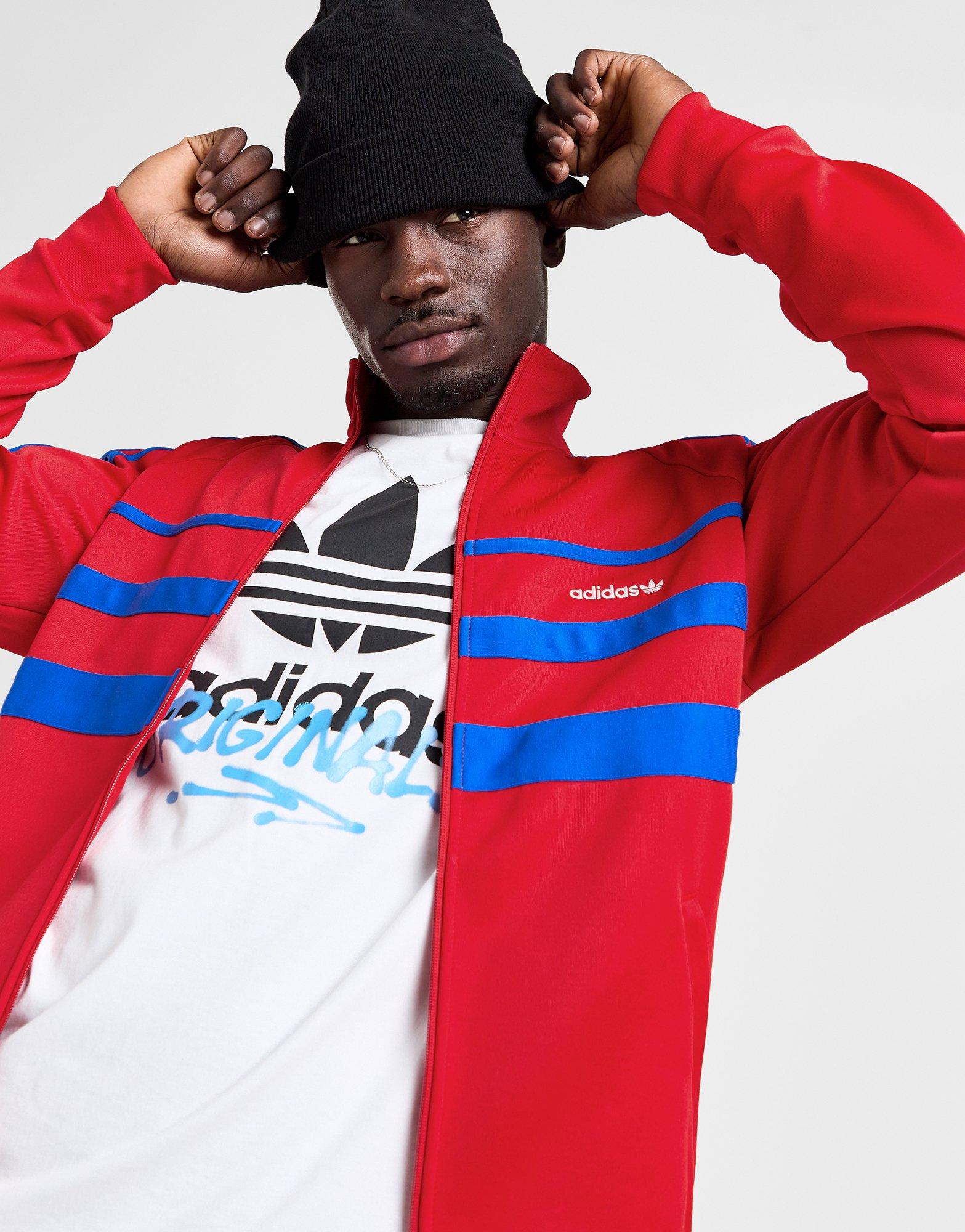 Red adidas Originals First Track Top JD Sports NZ