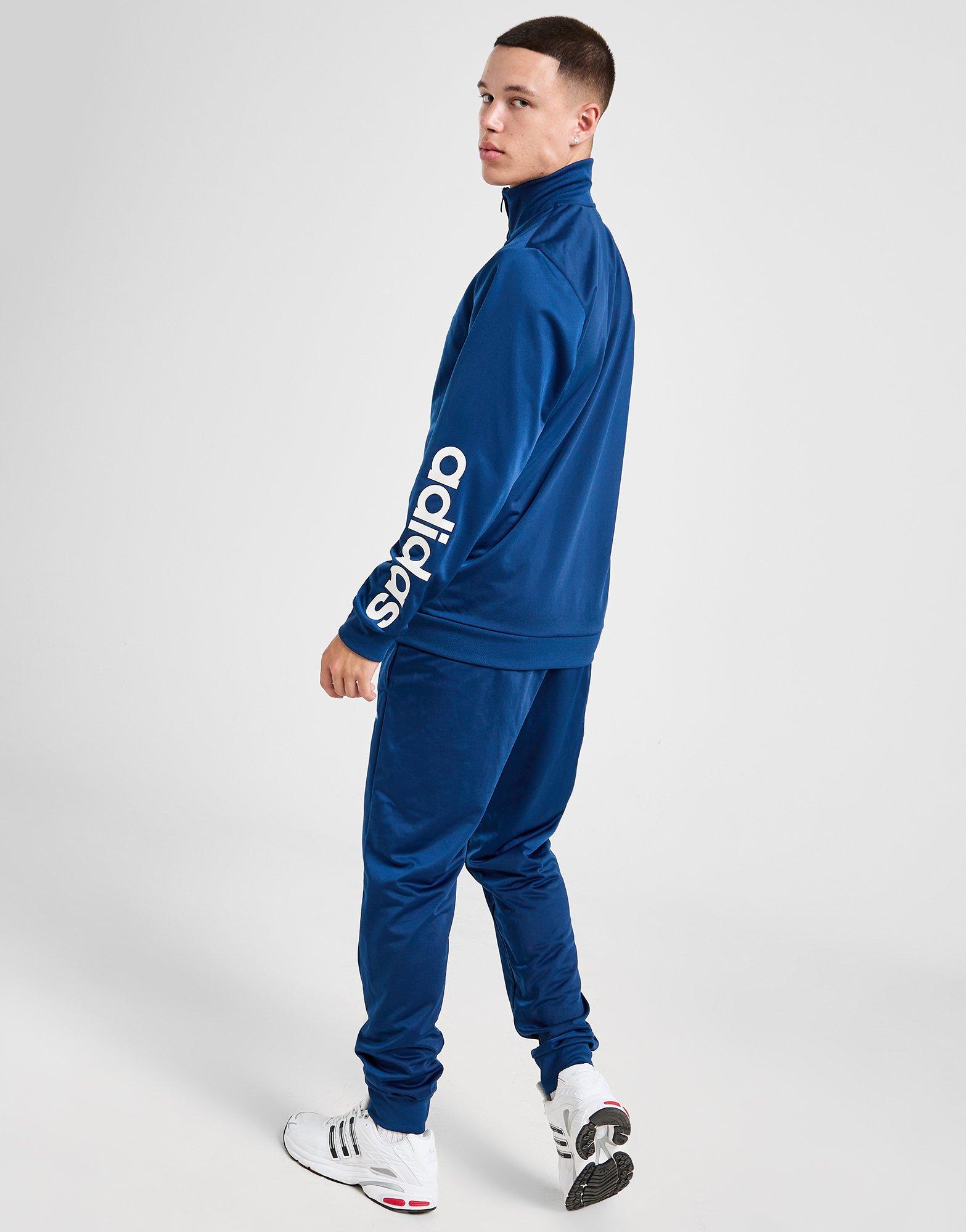 Adidas press stud tracksuit on sale