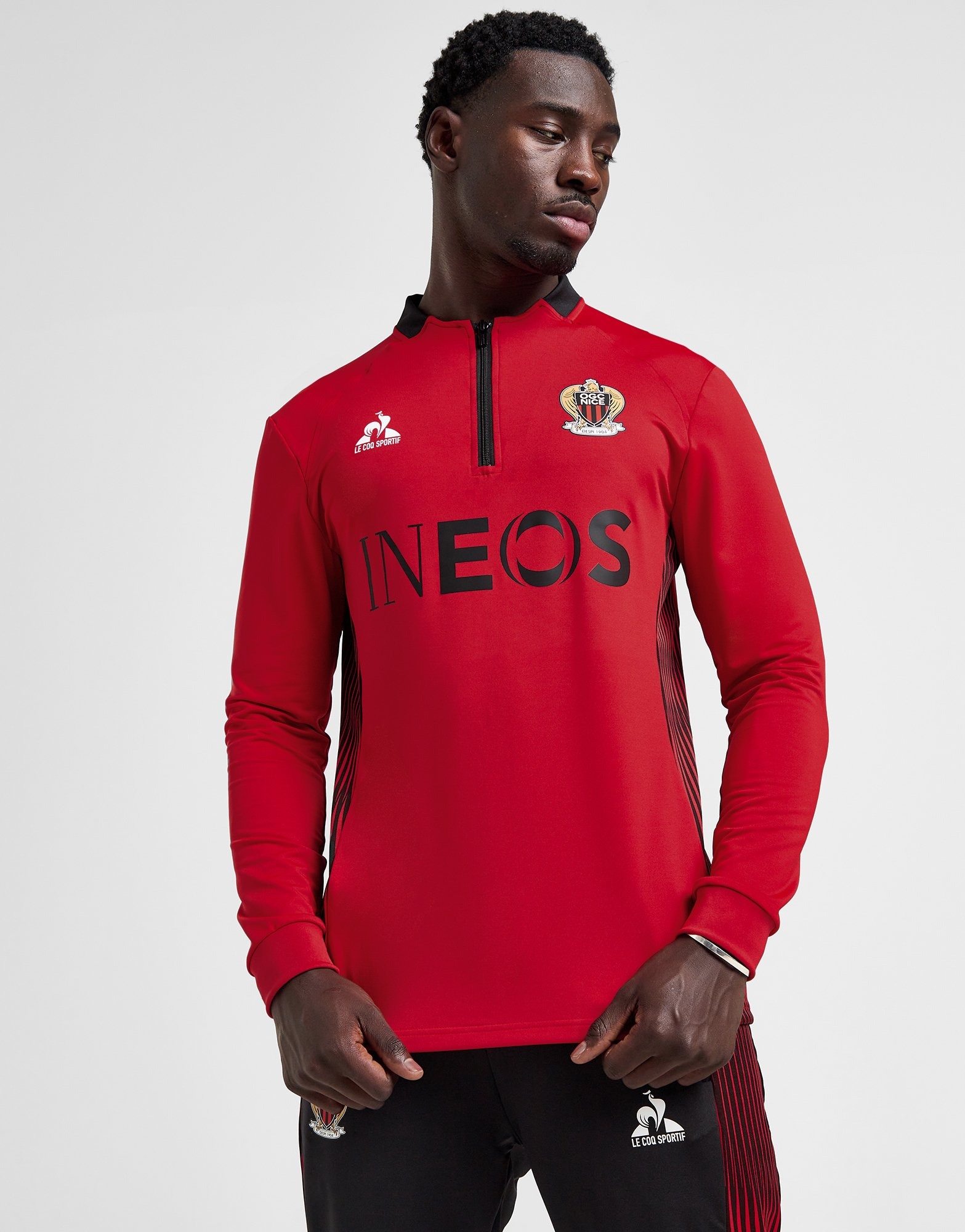 Red Le Coq Sportif OGC Nice Training 1 4 Zip Top JD Sports Global