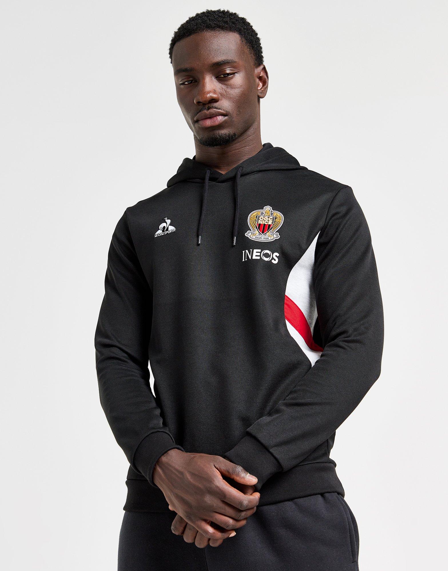 Black Le Coq Sportif OGC Nice Pre Match Hoodie JD Sports UK