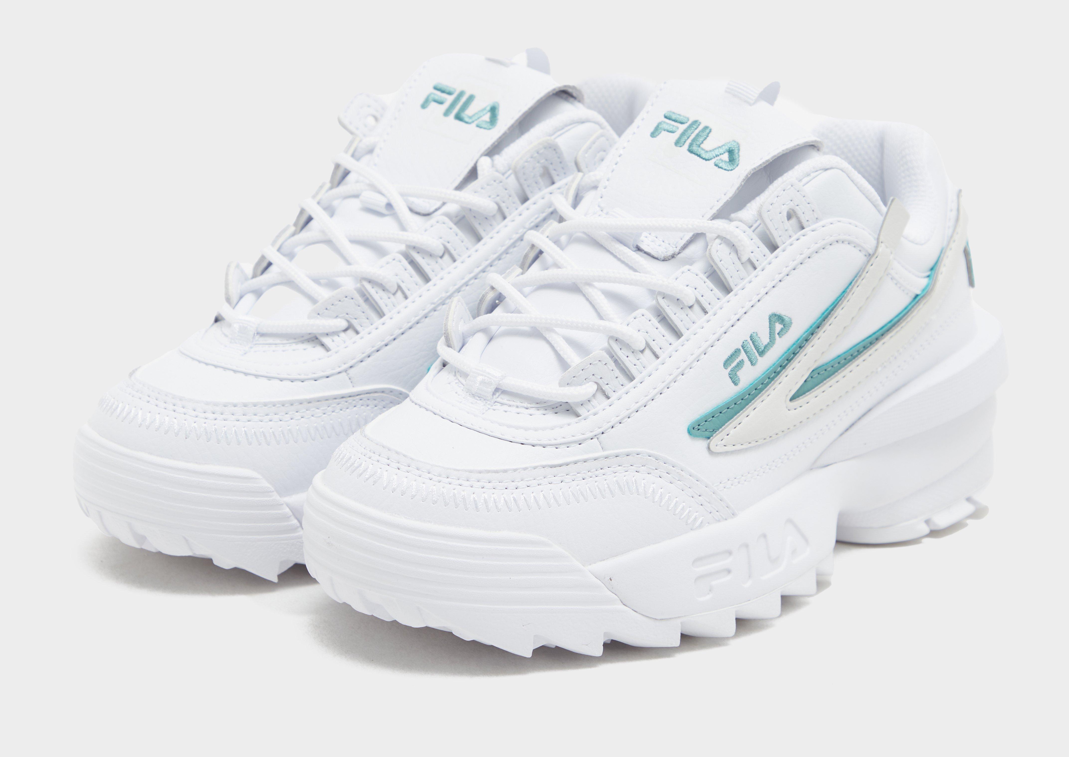 Fila disruptor ii trainers white leather online