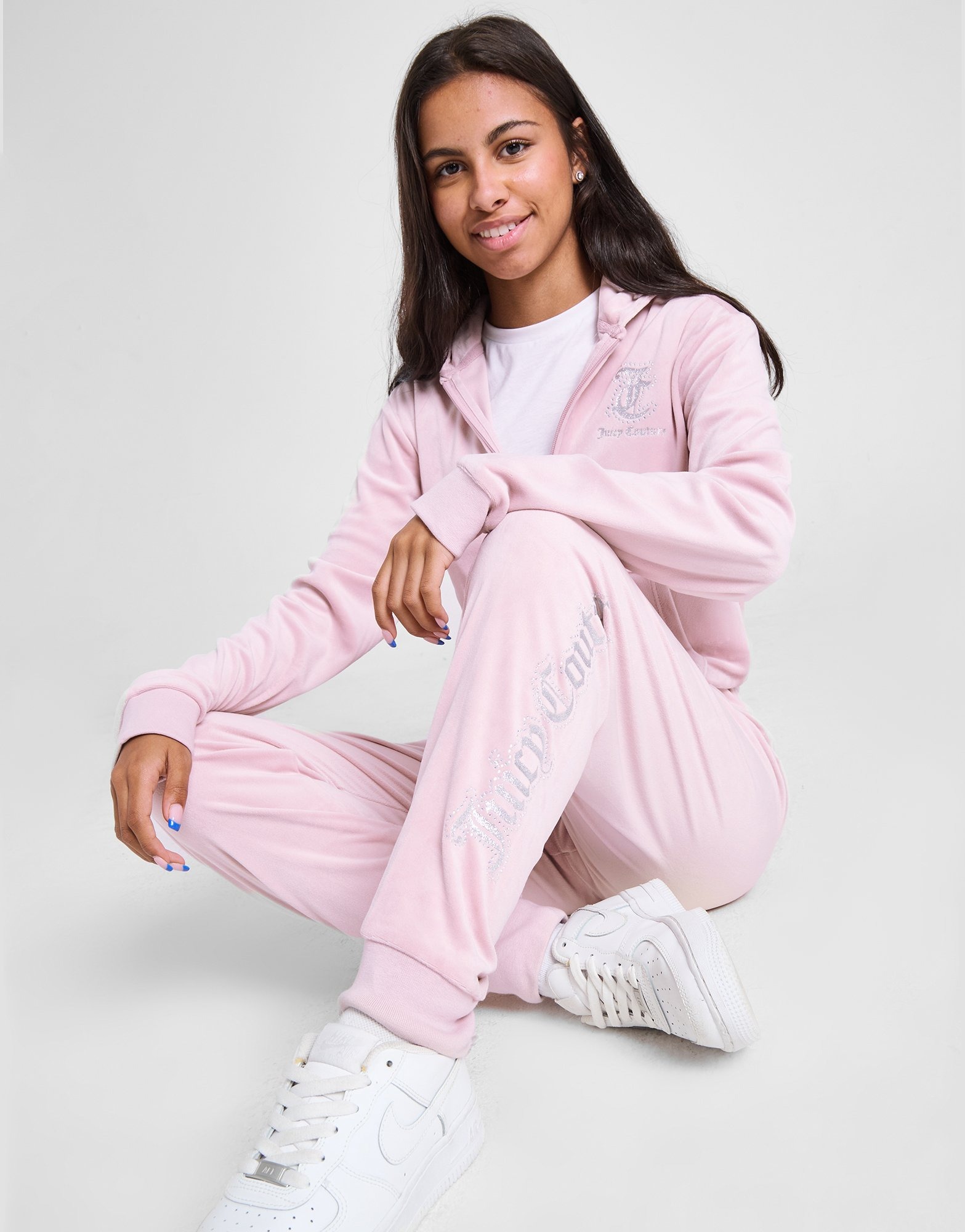 Pink JUICY COUTURE Girls Cuffed Tracksuit Junior JD Sports Ireland