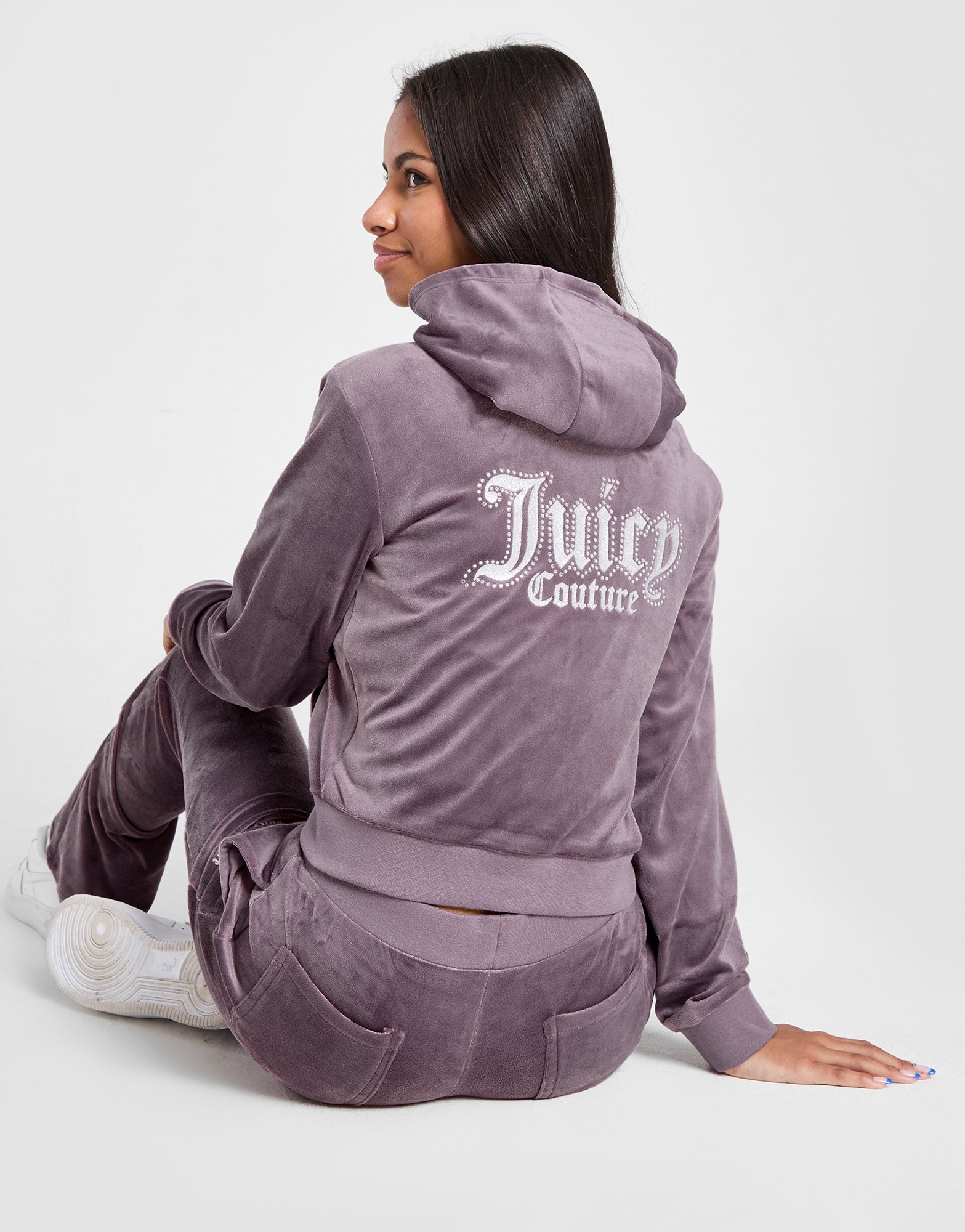Juicy couture black flared tracksuit hotsell