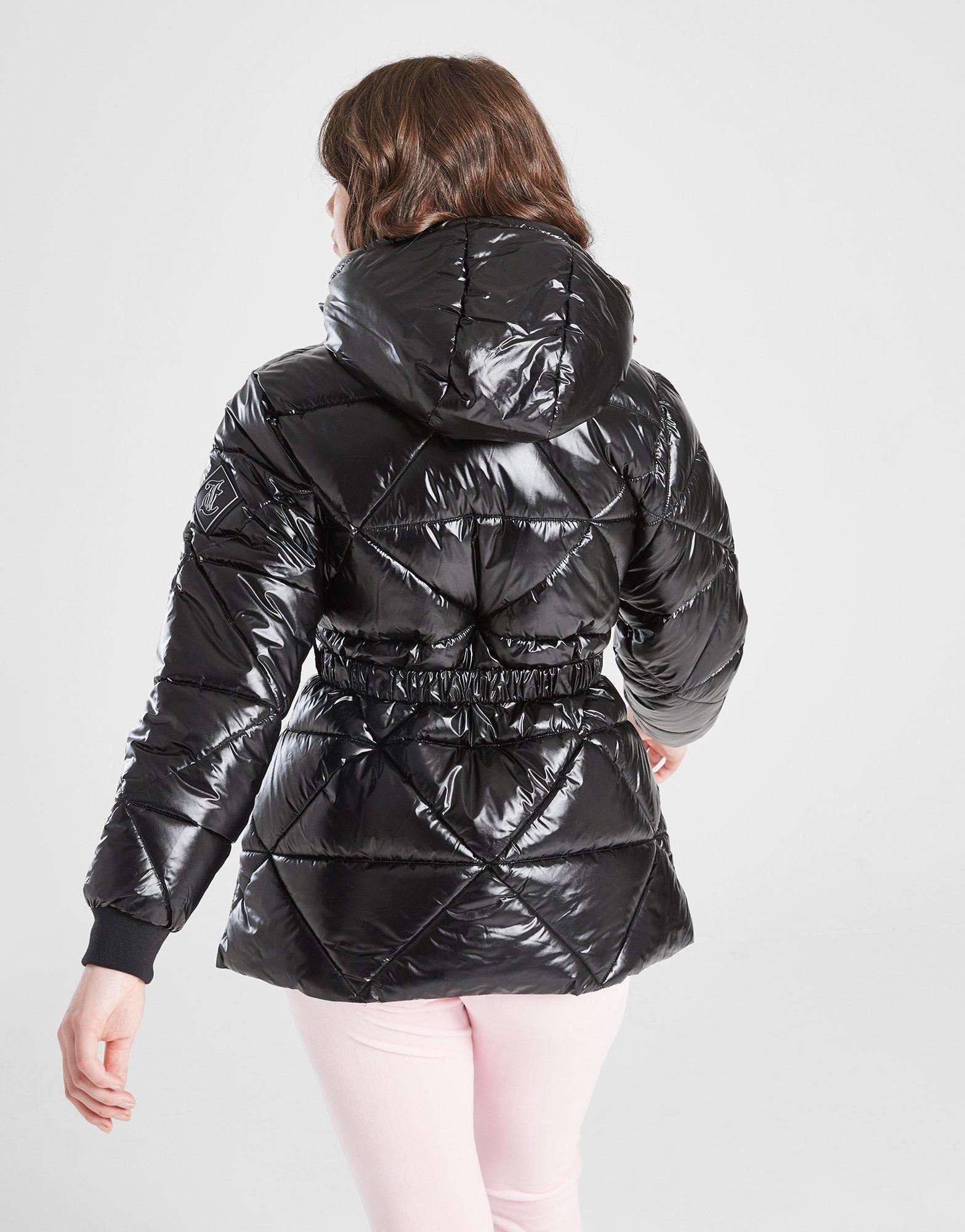 JUICY COUTURE High Shine Belt Puffer Jacket Junior Schwarz JD Sports Deutschland