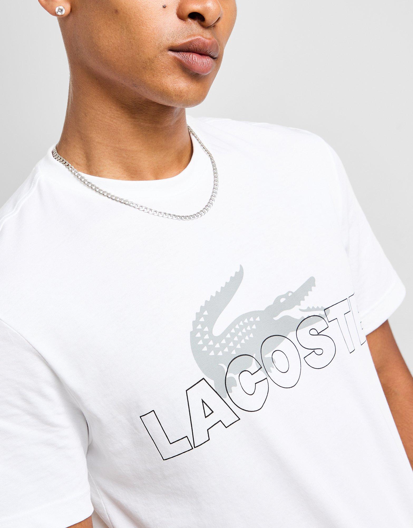 Lacoste T shirt Croc Homme Blanc JD Sports France