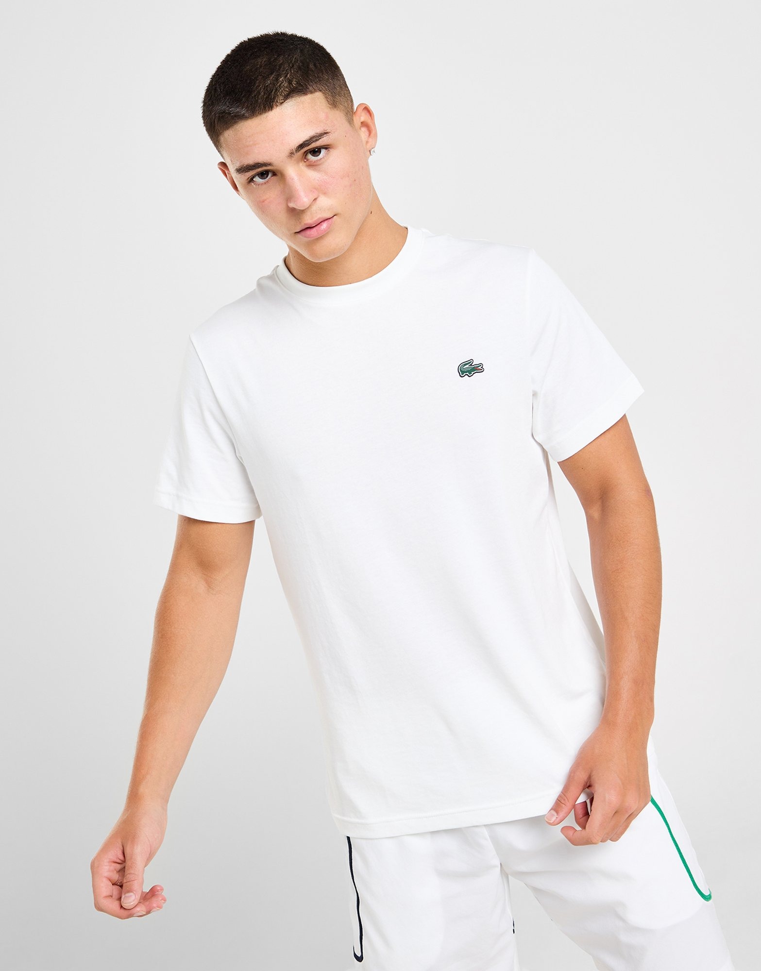 White Lacoste Core T-Shirt | JD Sports UK