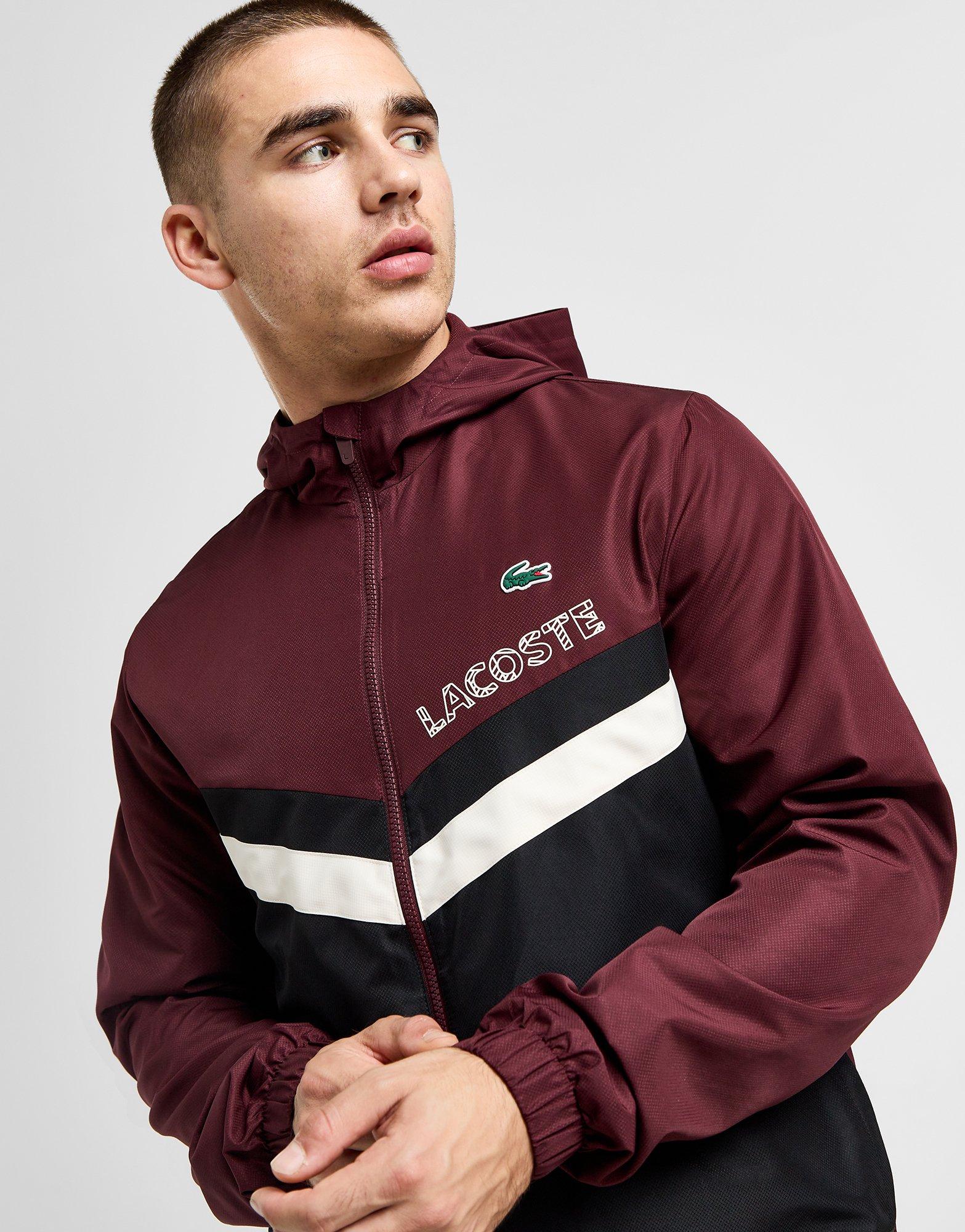 Lacoste Woven Hooded Chevron Tracksuit