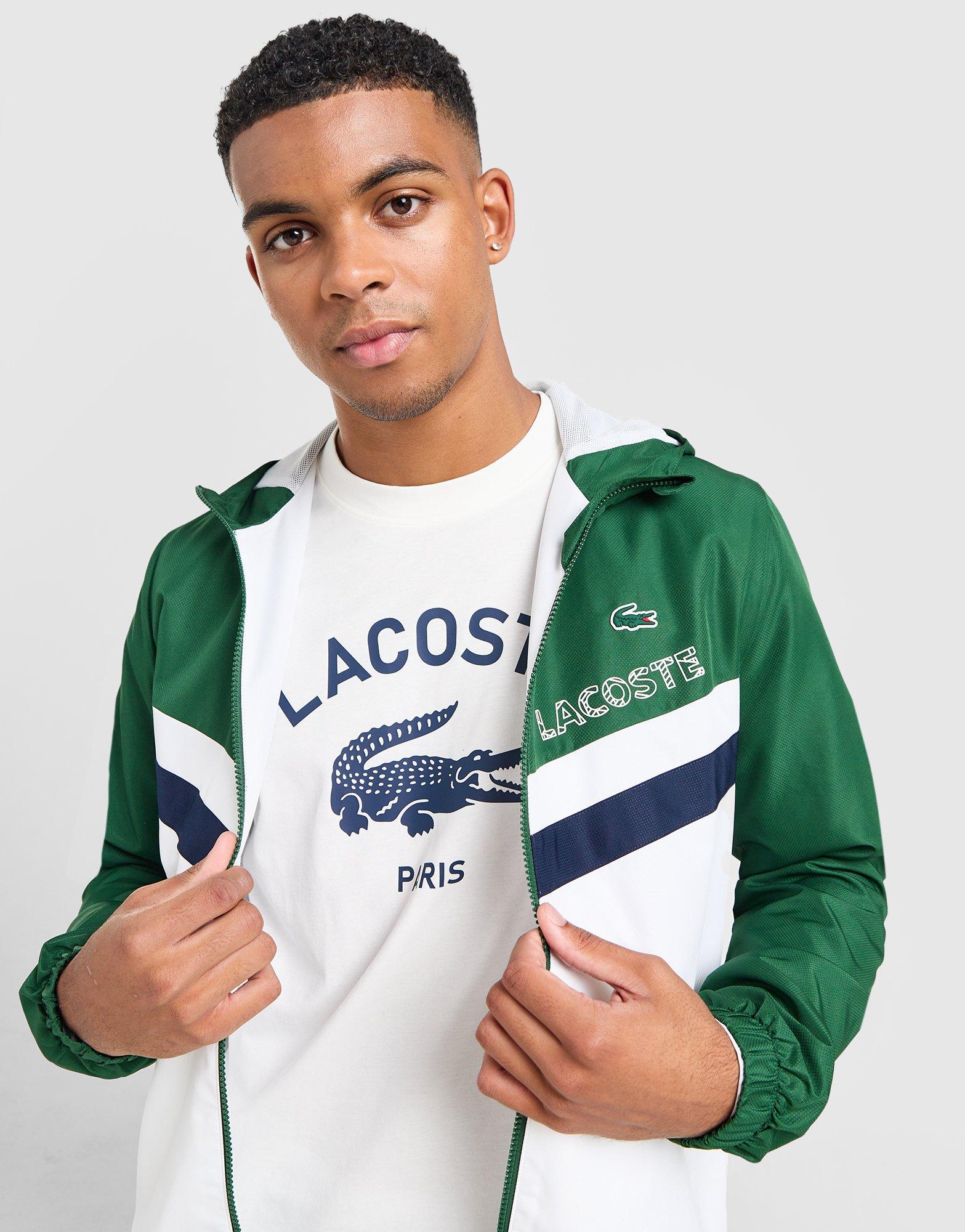 Lacoste Woven Hooded Chevron Tracksuit