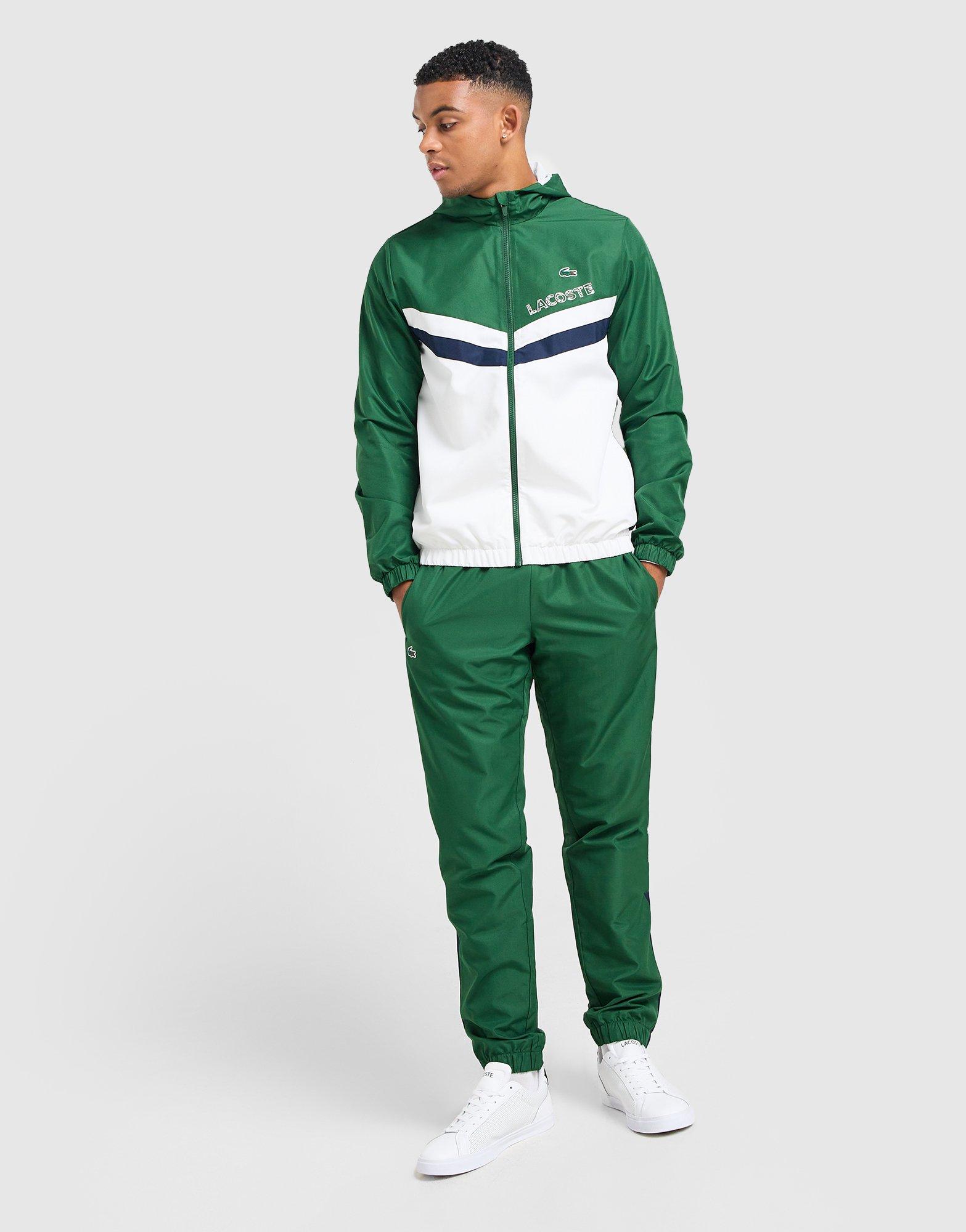 Lacoste Woven Hooded Chevron Tracksuit