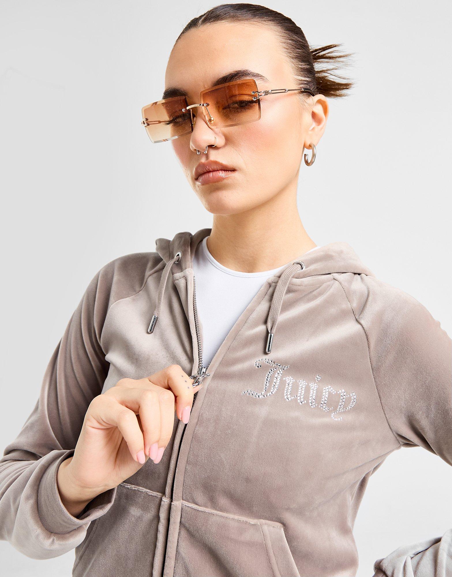 JUICY COUTURE Sweat à Capuche Zippé Diamante Femme