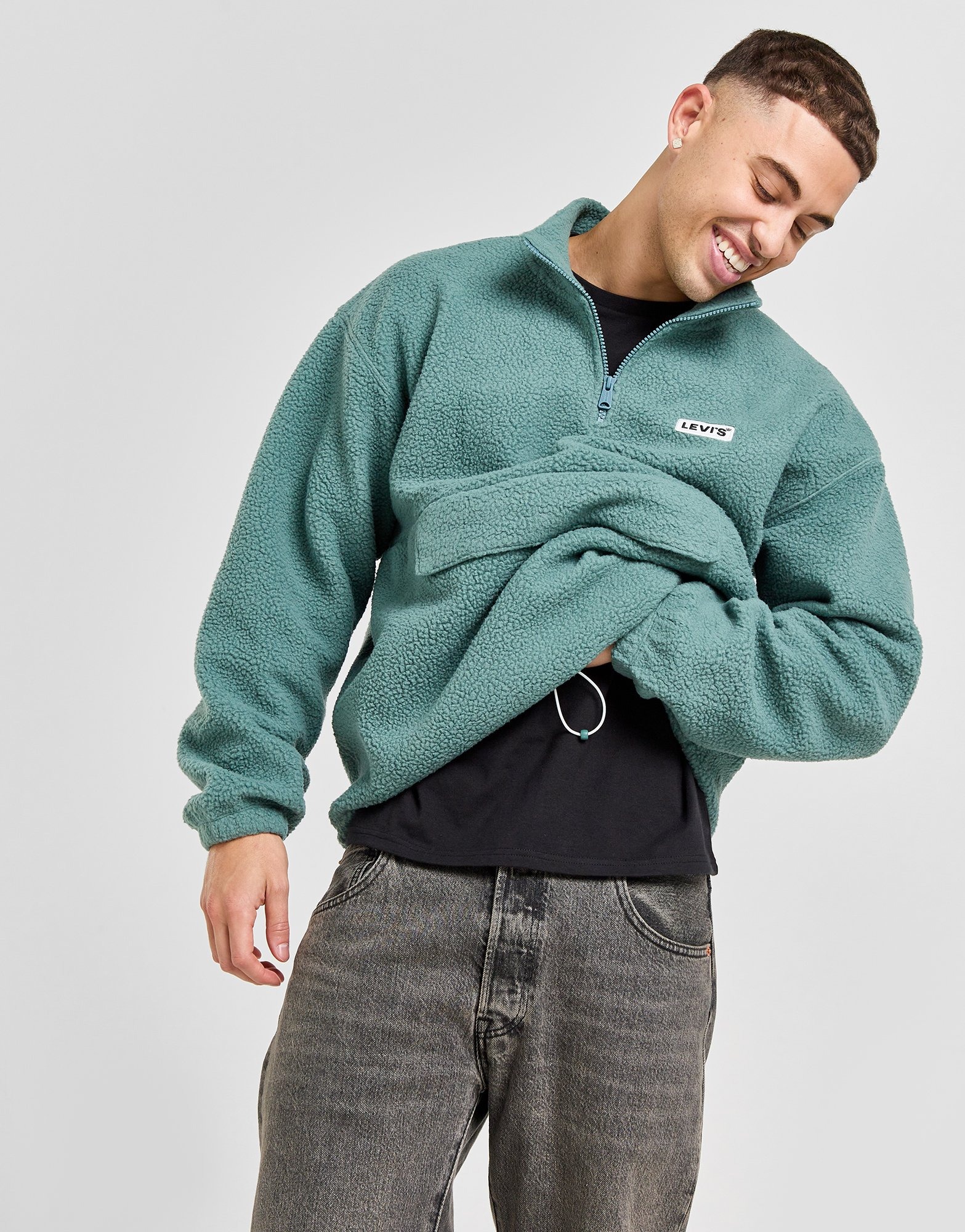 LEVI S Borg 1 2 Zip Fleece