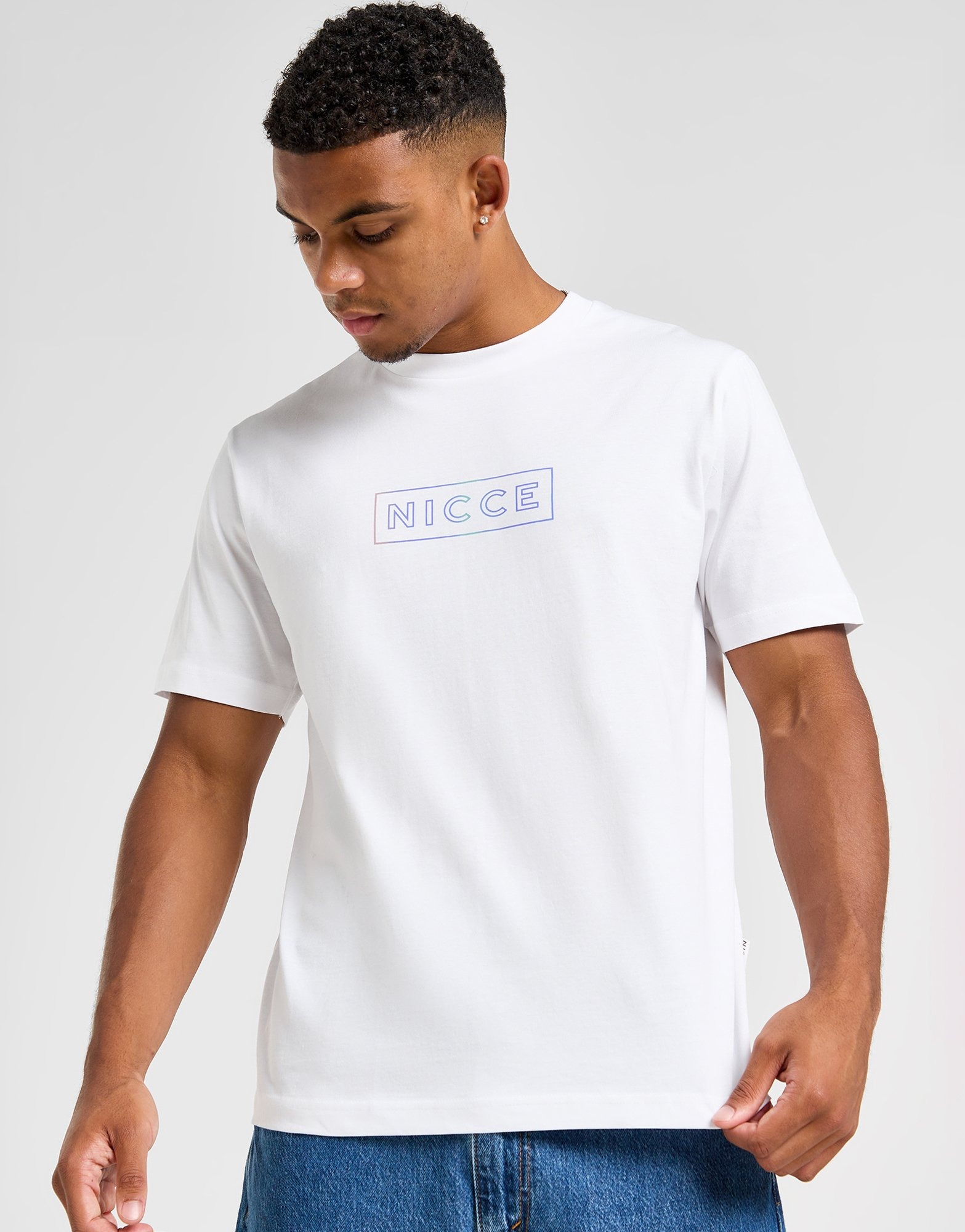 Nicce Fade Box Logo T Shirt