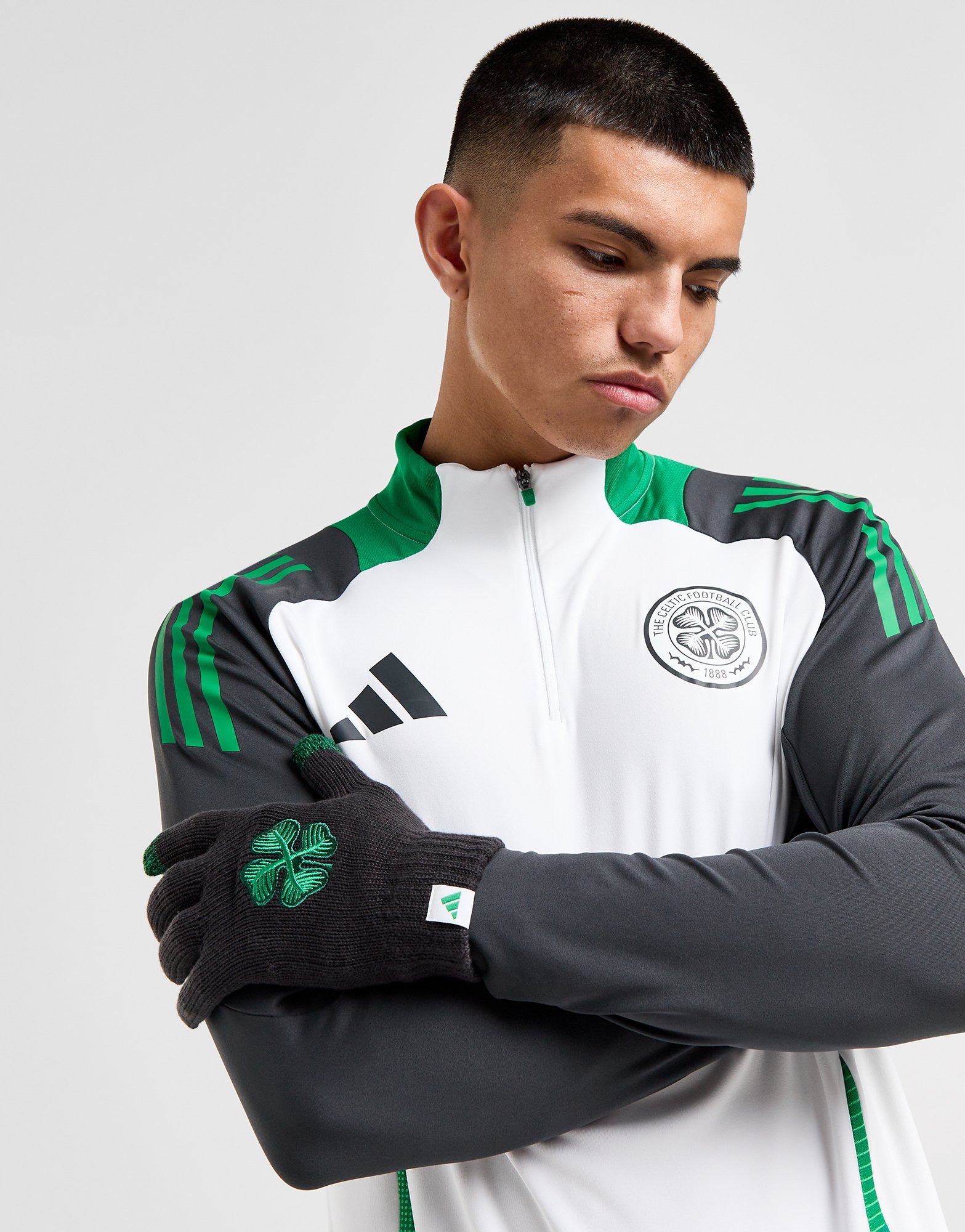 Black adidas Celtic Knitted Gloves JD Sports Ireland