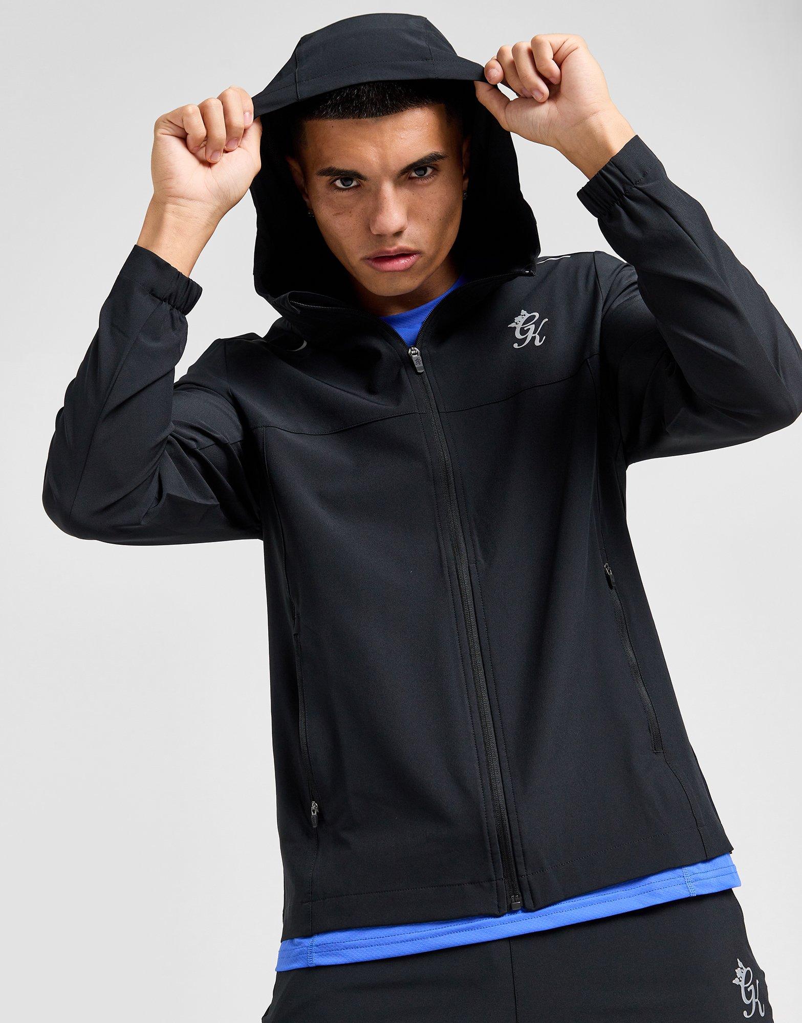 Black Gym King Flex Woven Hooded Jacket JD Sports UK