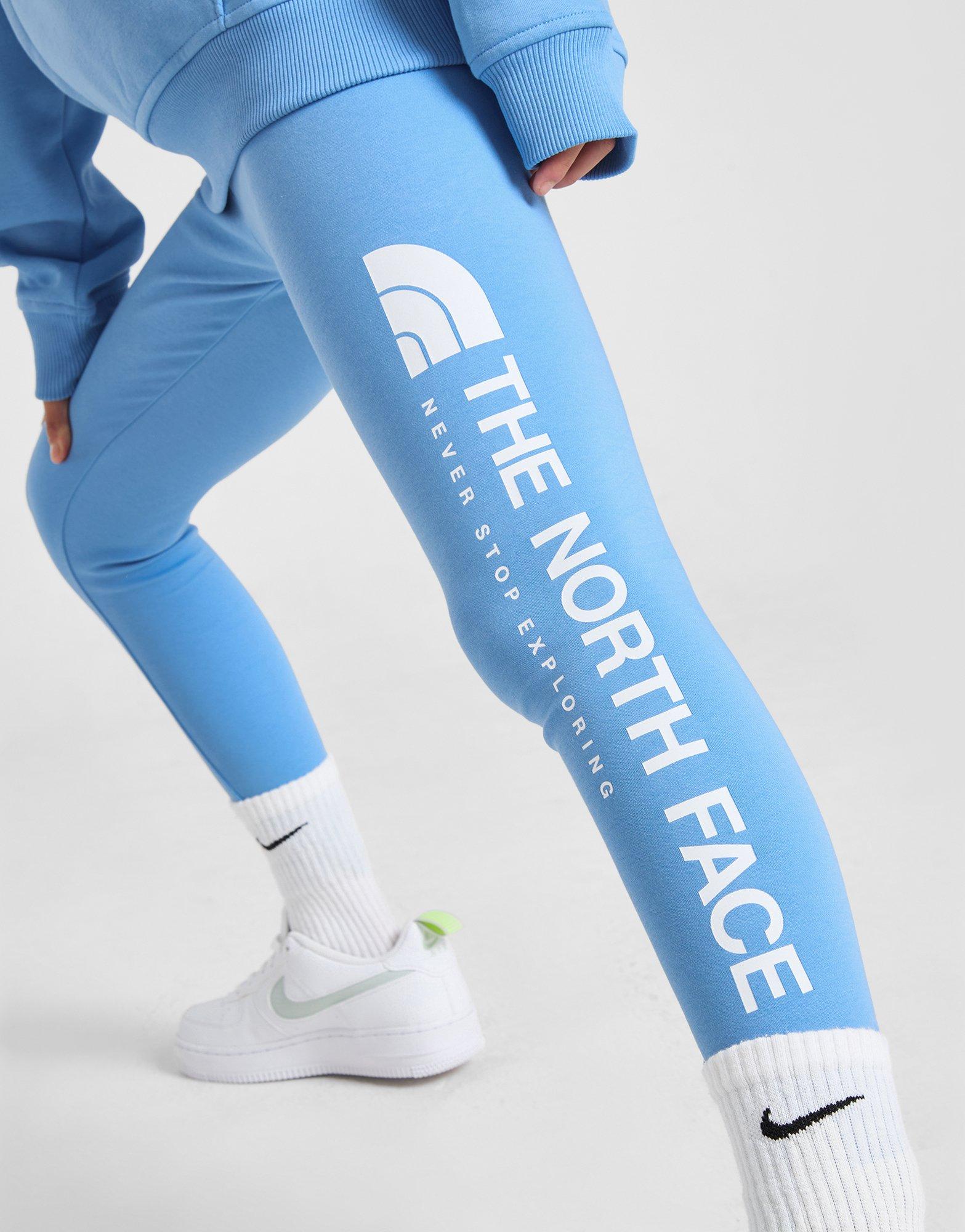 Blue The North Face Girls Logo Leggings Junior JD Sports Global