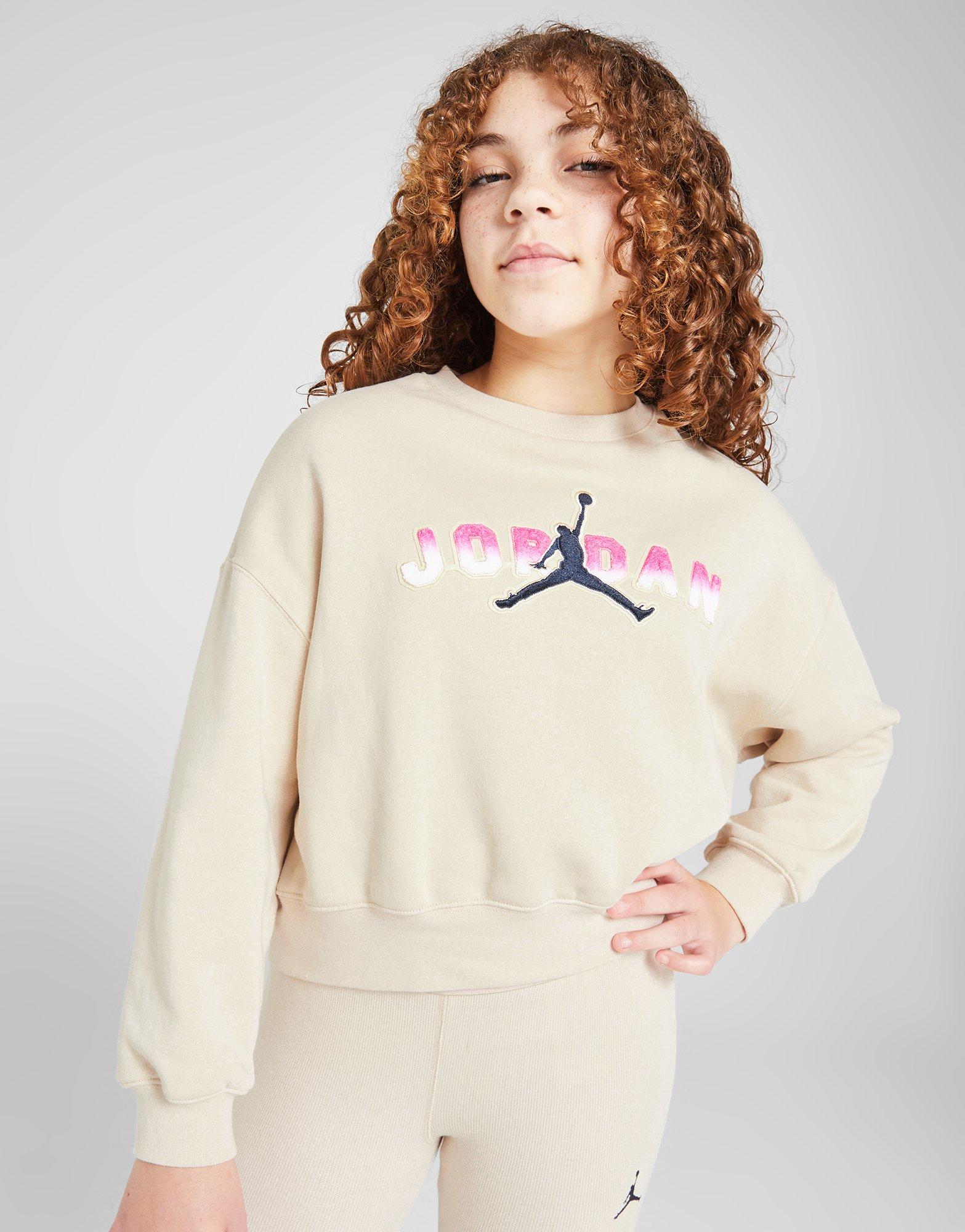 Jordan Girls' Logo Crew Sweatshirt Junior