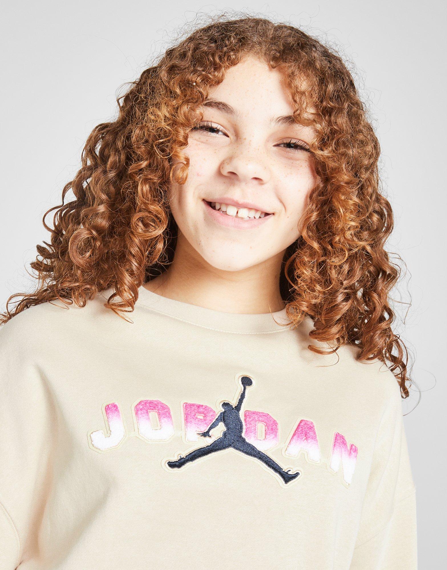 Jordan Girls' Logo Crew Sweatshirt Junior